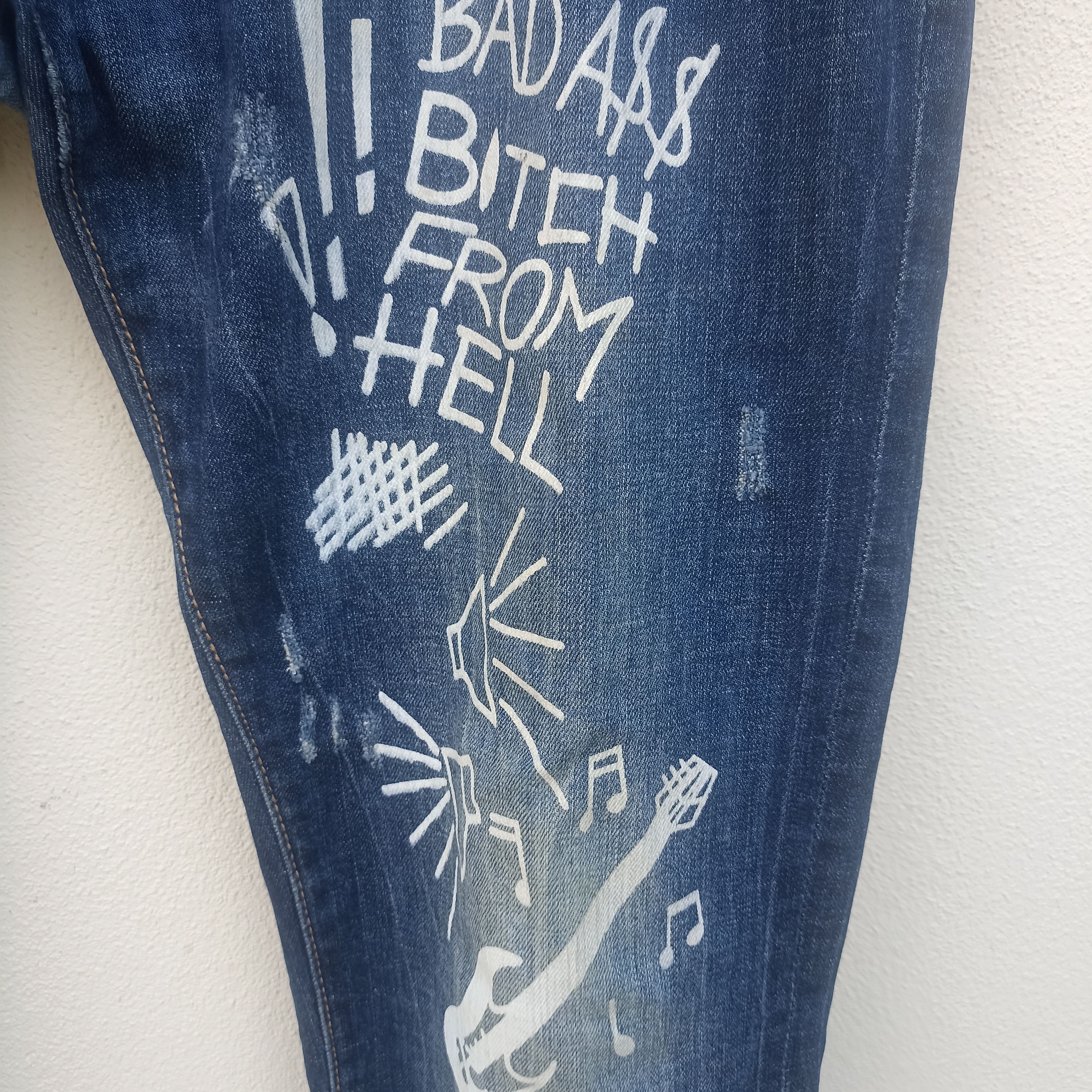 Other Philipp Plein Homme painted jean Size US 36 / EU 52 - 8 Thumbnail