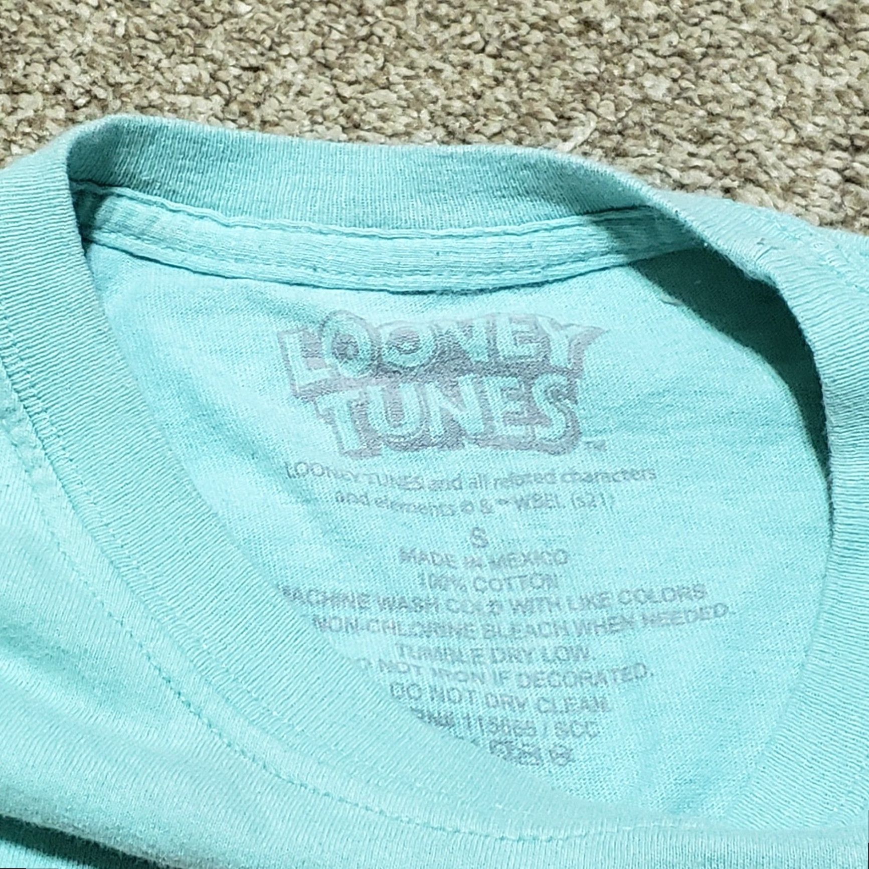 Vintage Looney Tunes Shirt Men’s S Small 94 Style Graphic Short Sleeve Retro Tee Blue 90s Mens Size US S / EU 44-46 / 1 - 4 Thumbnail