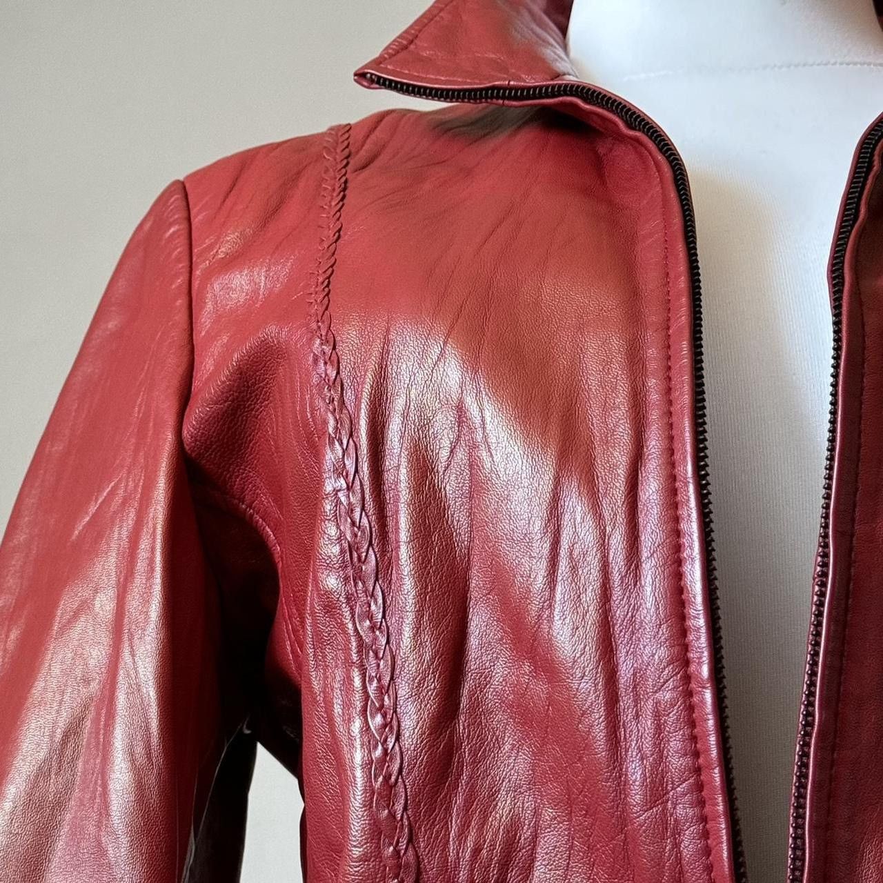 Vintage Sick Vamp leather biker long neck avant garde jacket Size M / US 6-8 / IT 42-44 - 3 Thumbnail