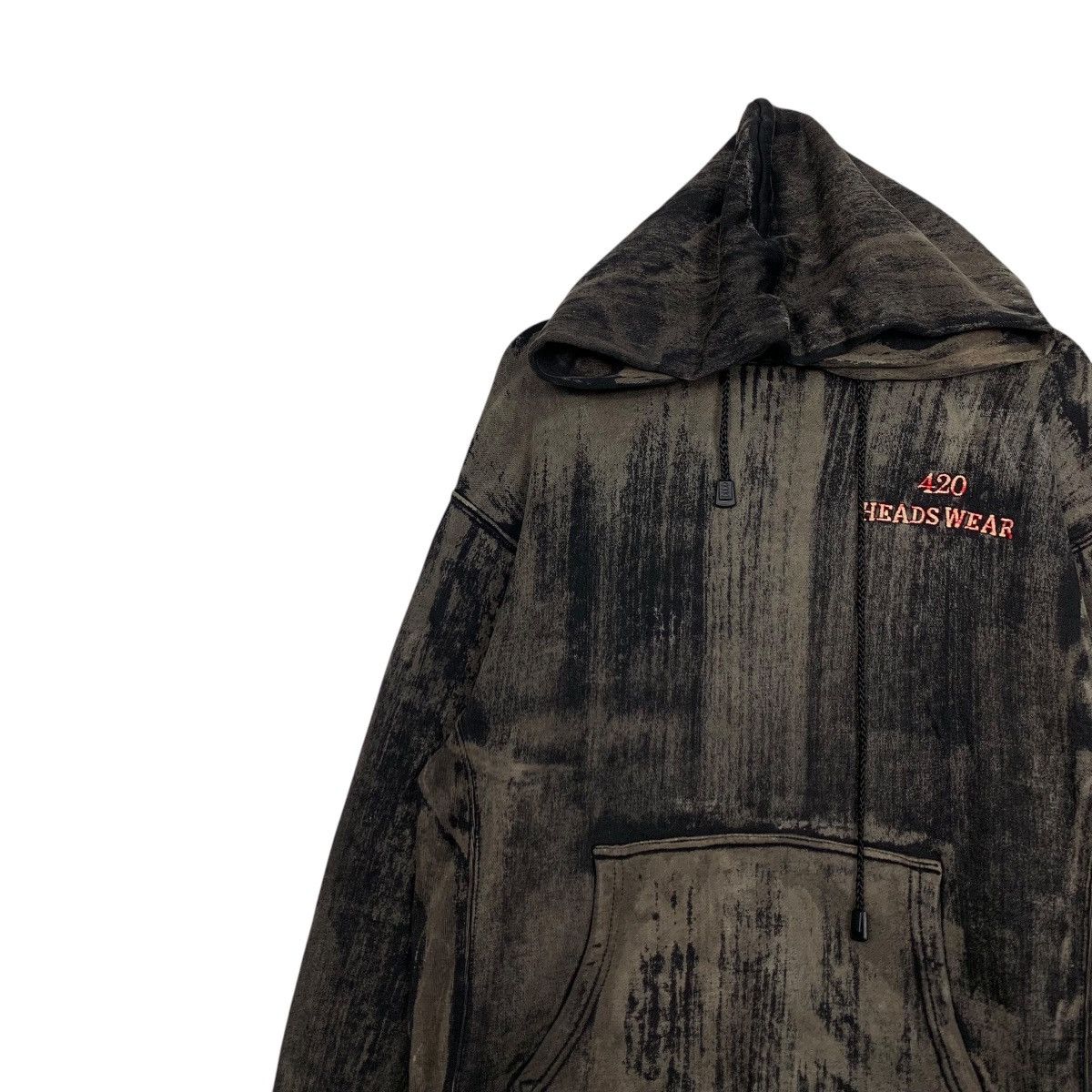 Japanese Brand Sick! Trashed 420 HEADS WEAR Pullover Hoodies #2240-C99 Size US M / EU 48-50 / 2 - 6 Thumbnail
