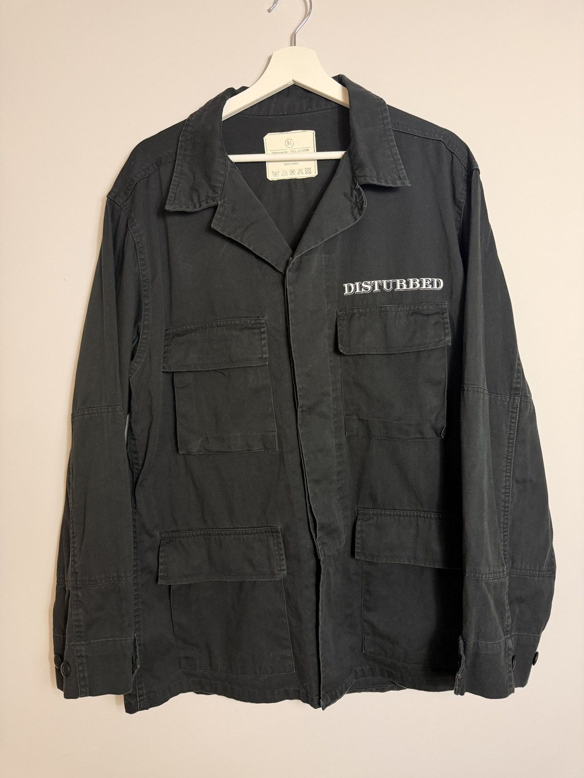 Vintage Disturbed M65 Jacket Army Military Heavy Metal Band Jacket Size US M / EU 48-50 / 2 - 2 Thumbnail