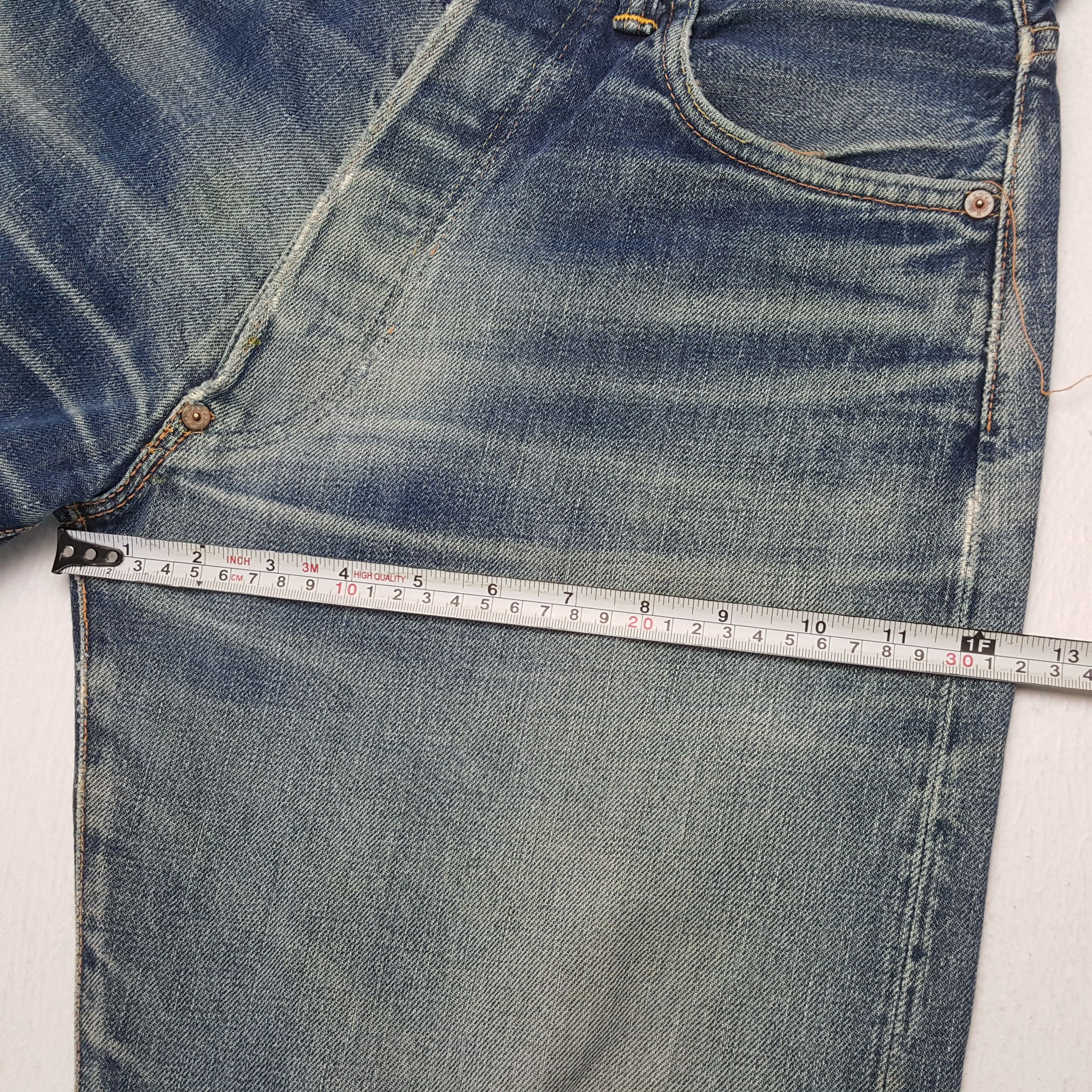 Evisu × Japanese Brand × Vintage Vintage EVISU Japanese Brand Daicock Custom Distressed Jeans Size US 27 - 9 Thumbnail