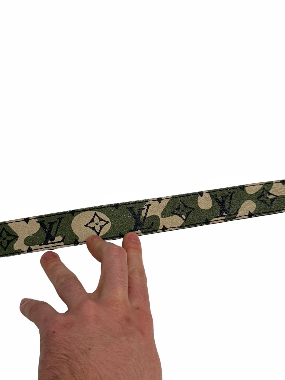 Louis Vuitton × Takashi Murakami GRAIL 2007 Monogramouflage Camouflage (Camo) Belt Size 34 - 10 Thumbnail