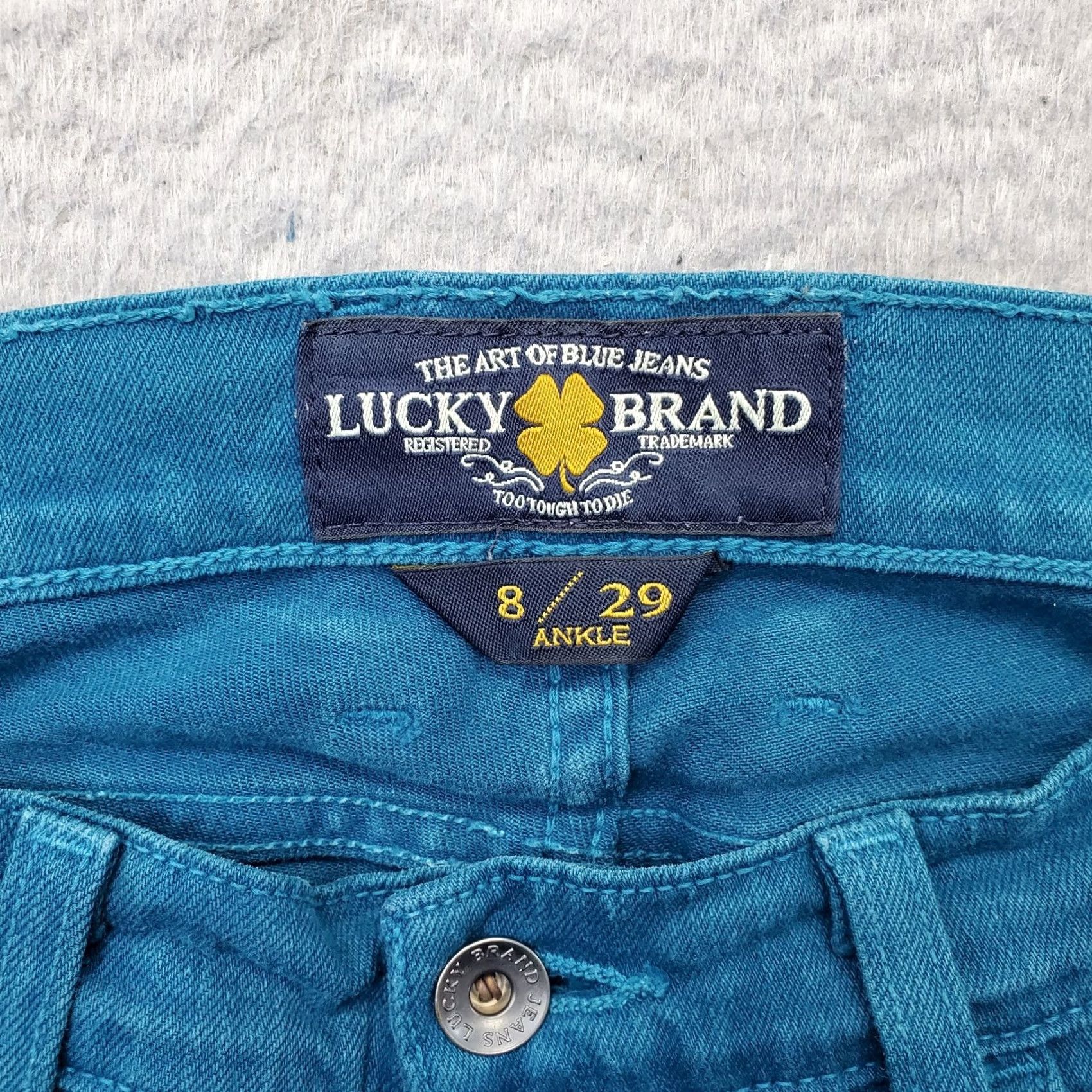 Lucky Brand Lucky Brand Charlie Ankle Skinny Jeans Womens Size 8 Blue Denim Streetwear 5-Pocket Design Vintage No Size 30" / US 8 / IT 44 - 7 Thumbnail