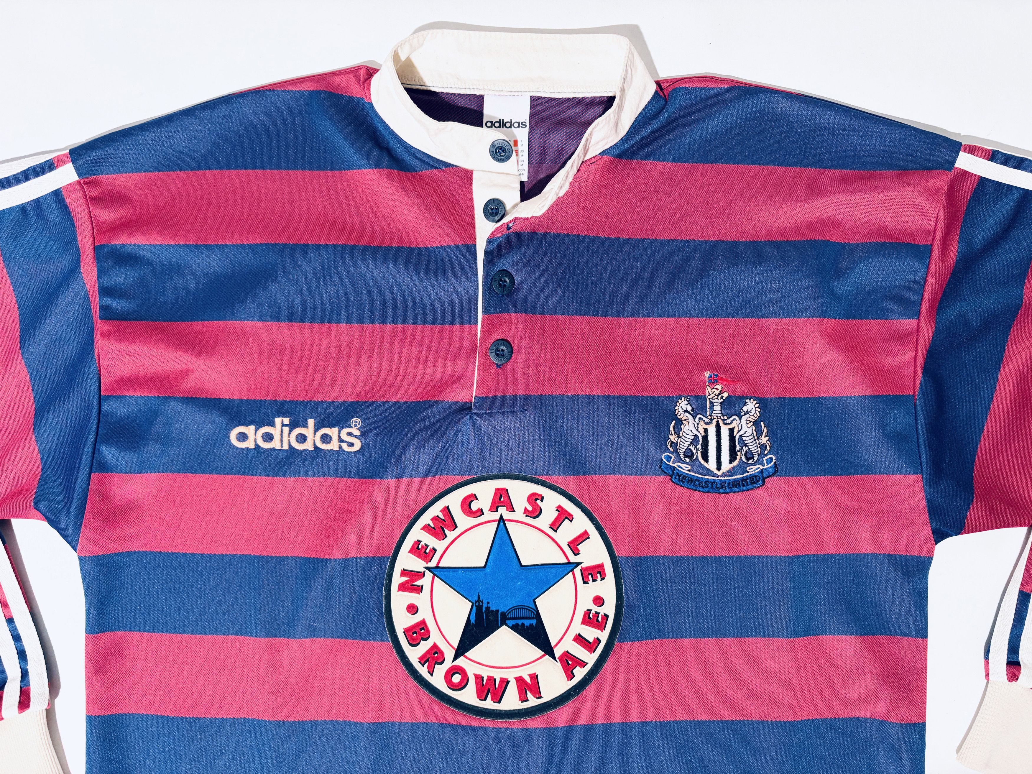 Adidas Newcastle United Away Football Jersey 1995 - 1996 - 95/96 Size US M / EU 48-50 / 2 - 4 Thumbnail