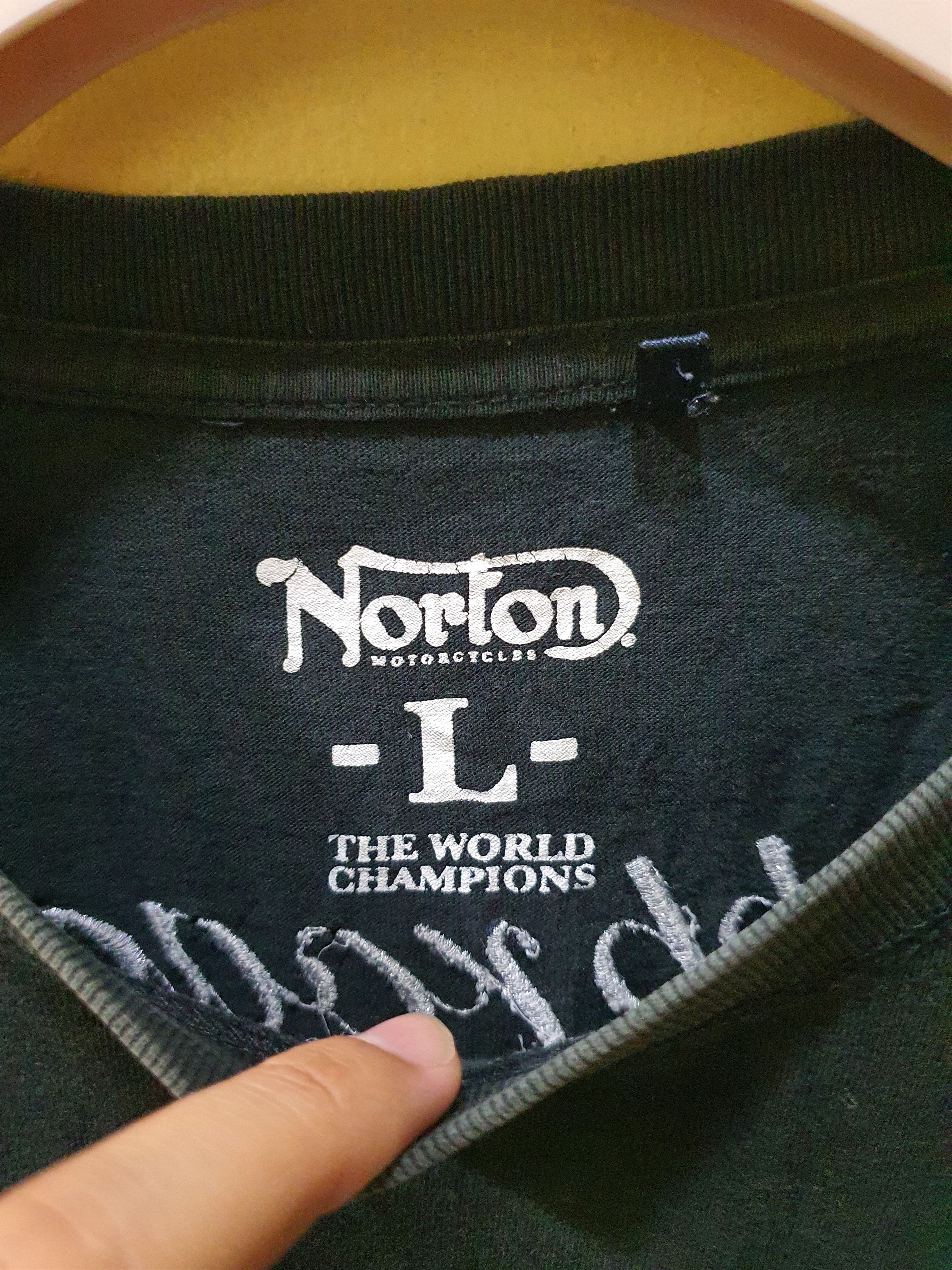 Norton Norton Motorcycles long-sleeve and a motorcycle graphic Size US L / EU 52-54 / 3 - 5 Thumbnail