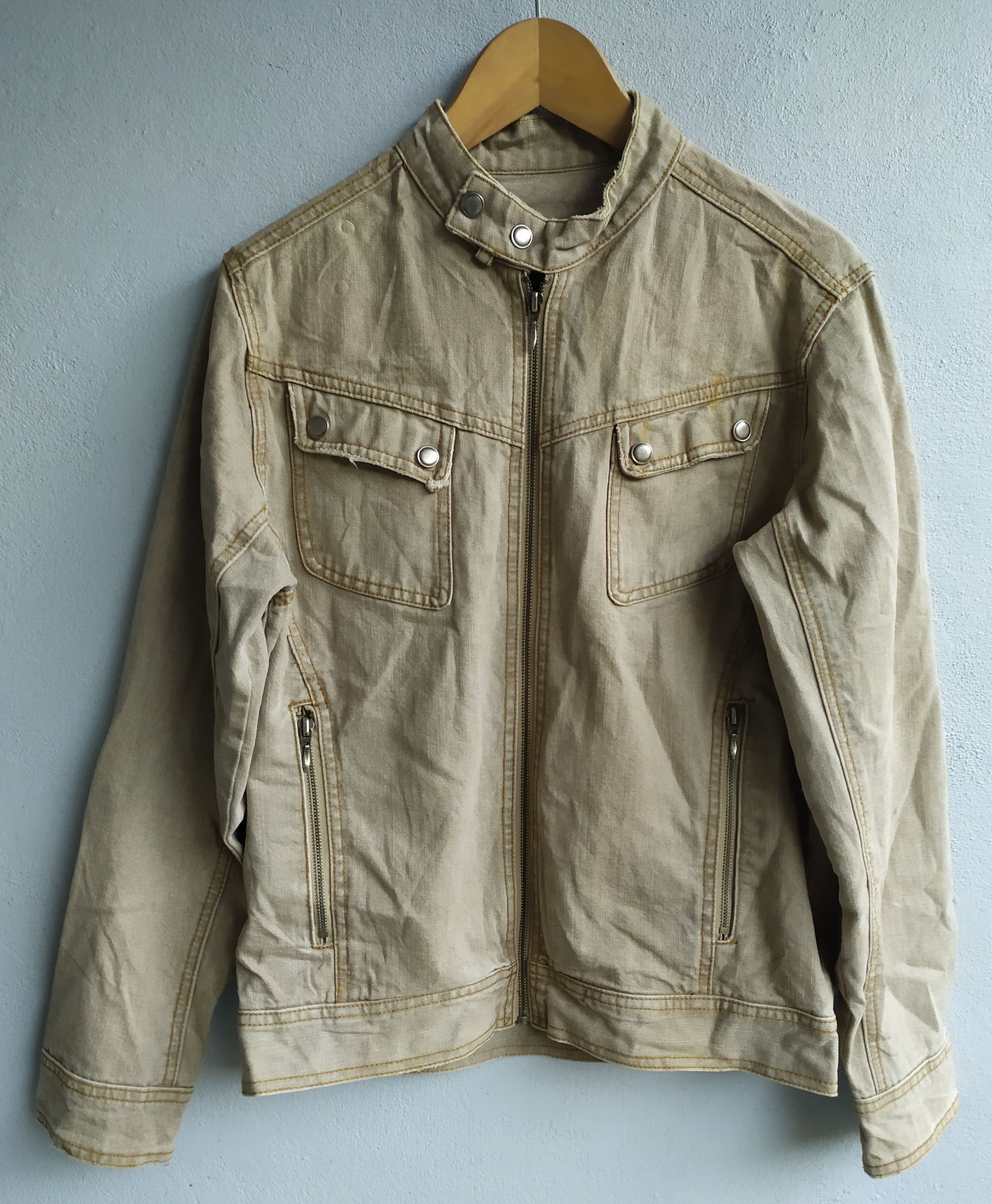 If Six Was Nine × Japanese Brand × Le Grande Bleu (L.G.B.) Vintage Japanese Rider Punk Denim Jacket Size US M / EU 48-50 / 2 - 1 Thumbnail