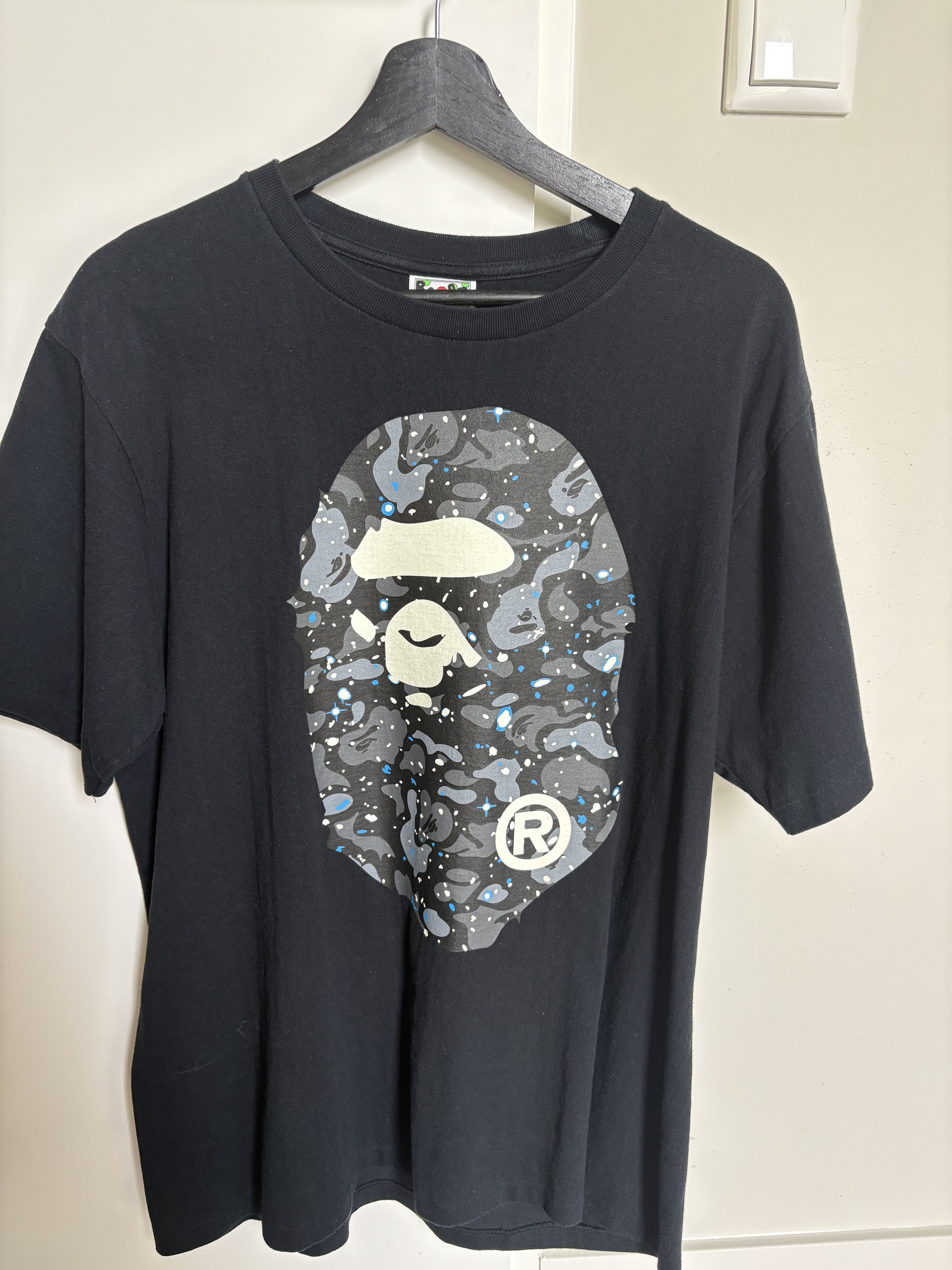 Bape Bape Black Camo Glow in the Dark T-Shirt Size US L / EU 52-54 / 3 - 9 Thumbnail