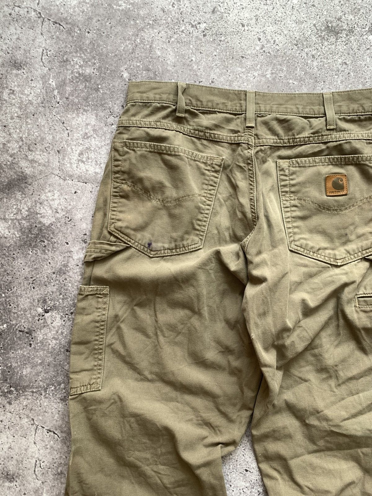 Carhartt 🔥Vintage Carhartt Distressed Work Carpenter Pants Size US 30 / EU 46 - 5 Thumbnail