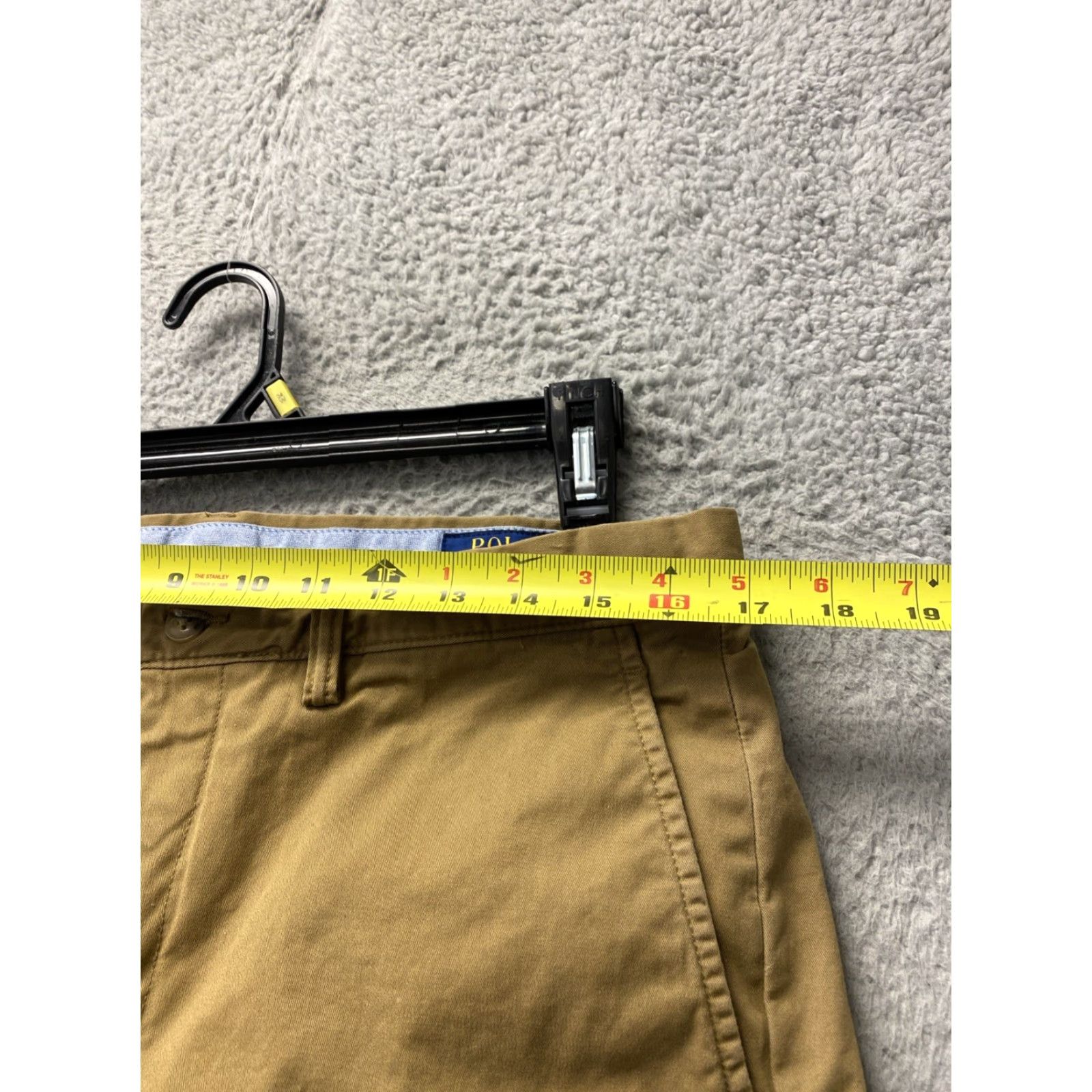 Polo Ralph Lauren Polo Ralph Lauren Mens Pants GOLDEN TAN Chino 34x32 Regular Straight Pocket Button Zip Size US S / EU 44-46 / 1 - 4 Thumbnail