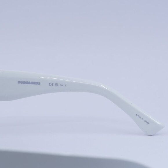 Dsquared2 🕶️ New Dsquared2 ICON 0008/S 0VK6 IR White Sunglasses Size ONE SIZE - 8 Thumbnail