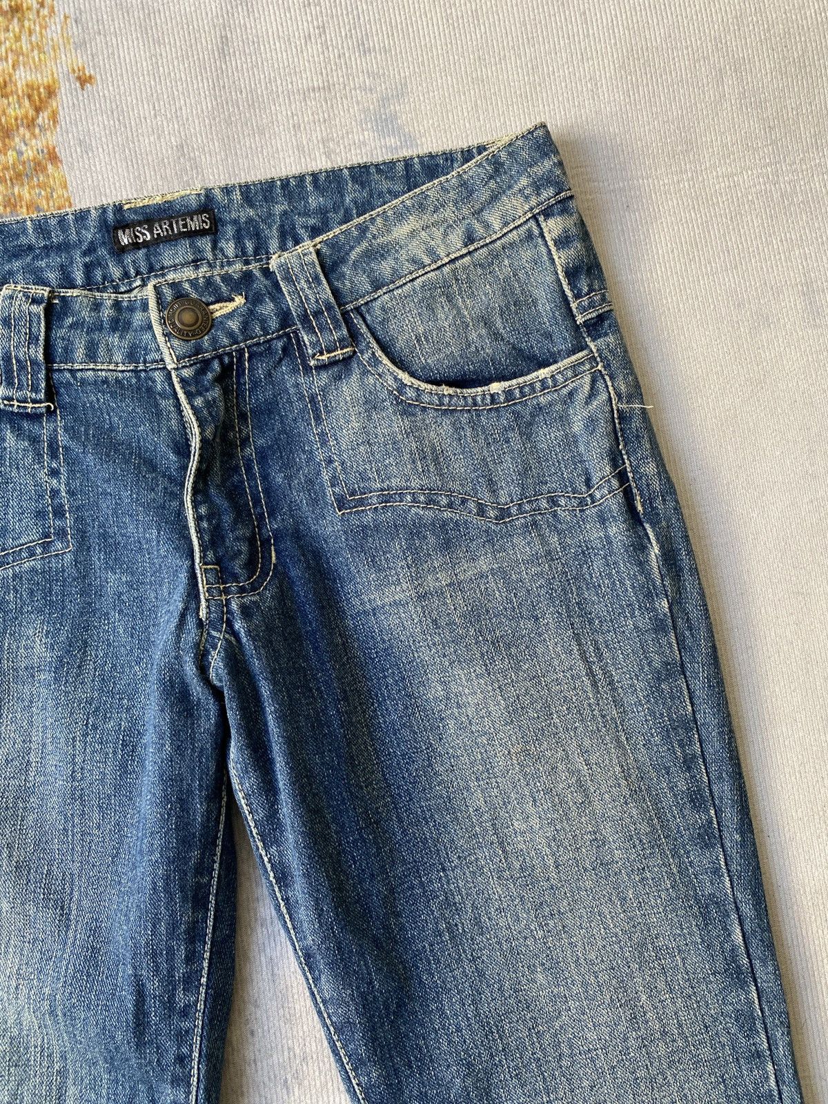 Japanese Brand × Tornado Mart 1990’s Miss Artemis Tribal Design Flare Denim Size US 29 - 14 Thumbnail