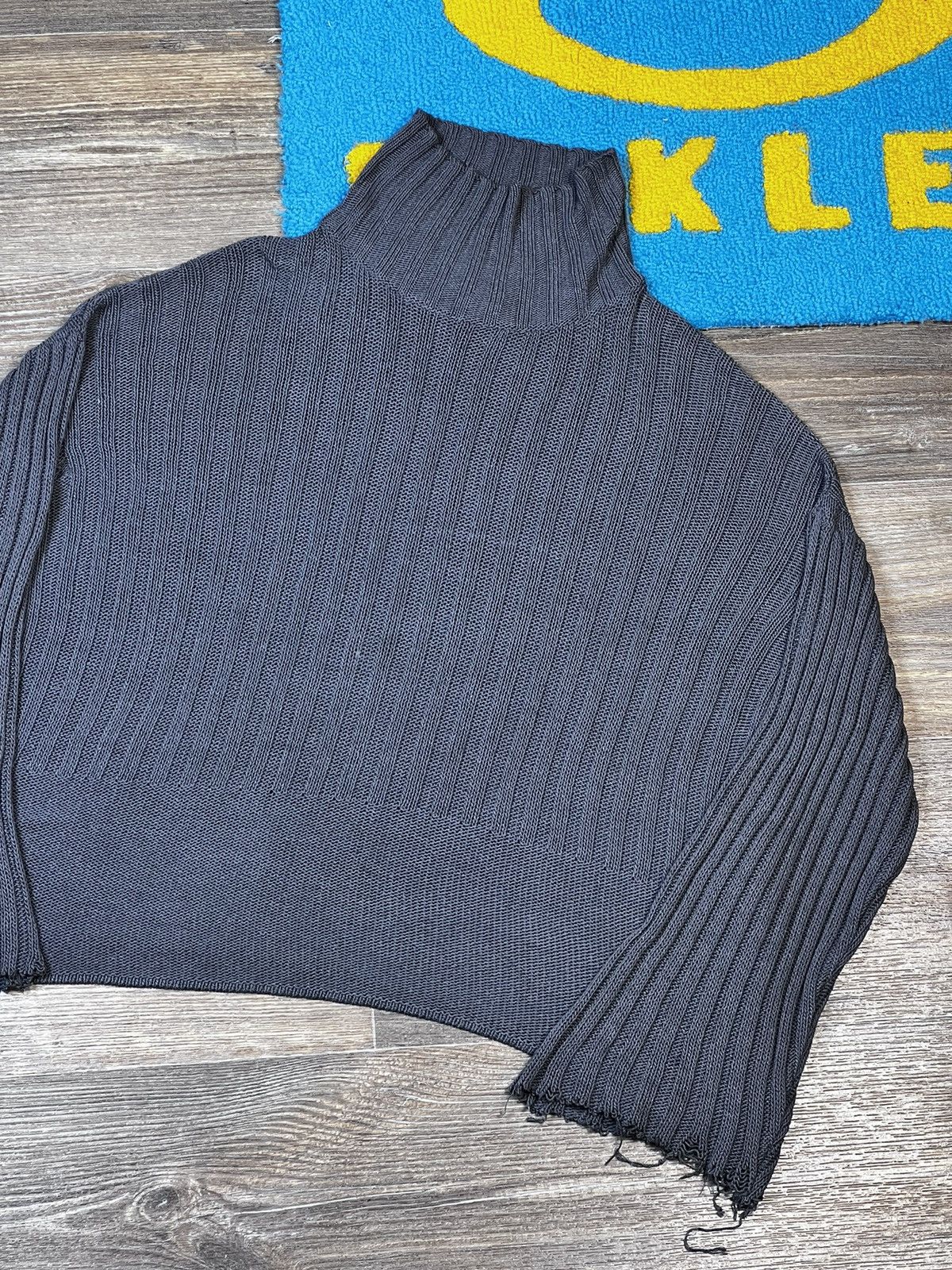 Dolce & Gabbana × Vintage 90’s Vintage Dolce&Gabbana Oversized Distressed Grey Sweater Size L / US 10 / IT 46 - 5 Thumbnail