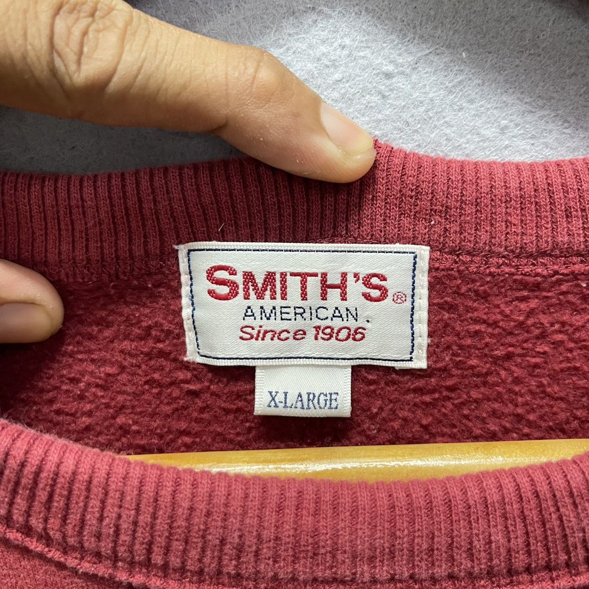 Smith's American Smith’s American Red Crewneck Sweatshirt Size US XL / EU 56 / 4 - 7 Thumbnail