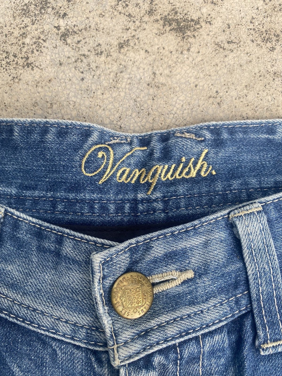 If Six Was Nine × Japanese Brand × Vanquish Flare Jeans Vanquish Faded Distressed Size US 33 - 13 Thumbnail