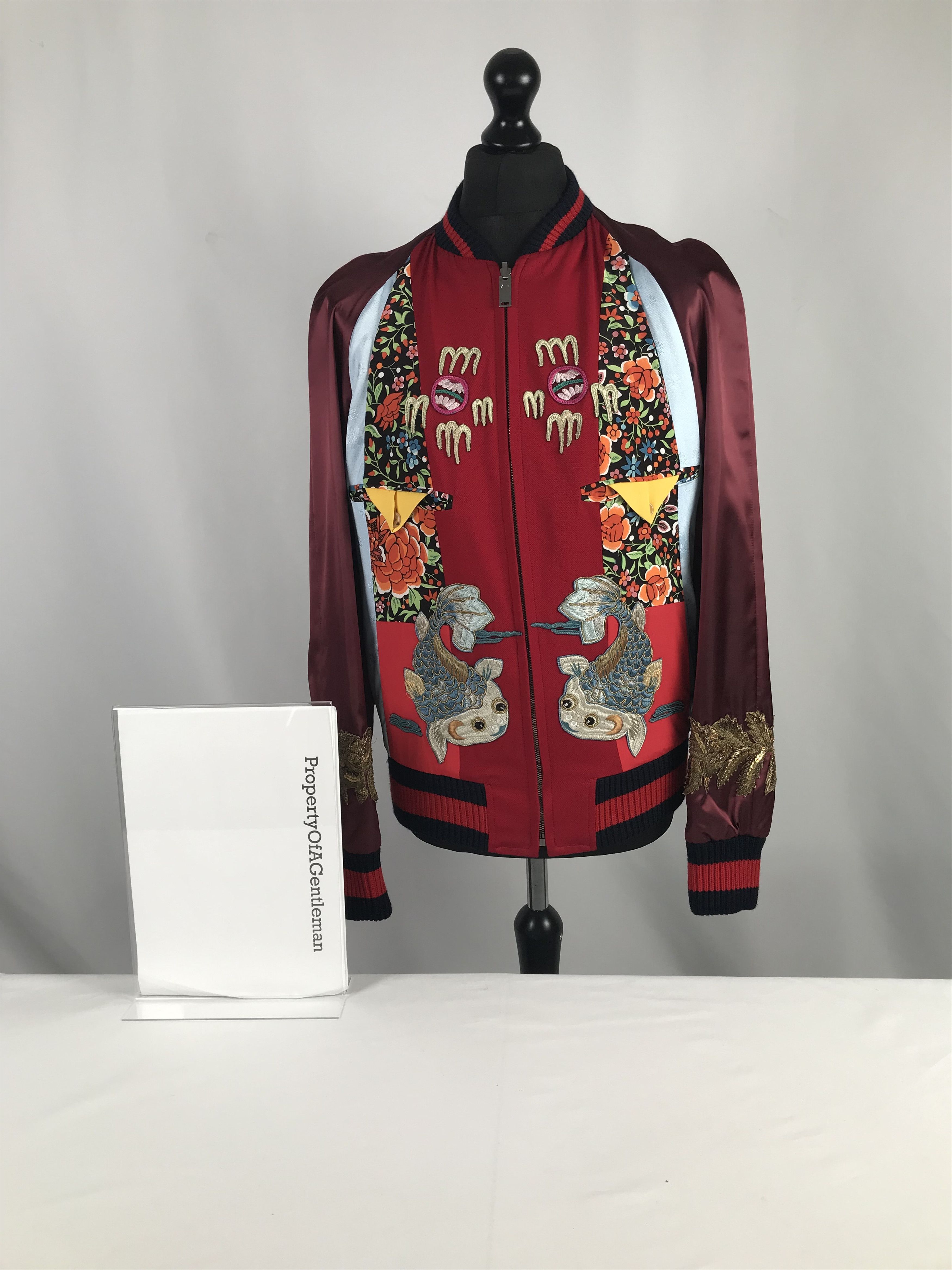 Gucci Gucci Dragon & Koi Silk Jacket Size US M / EU 48-50 / 2 - 10 Thumbnail