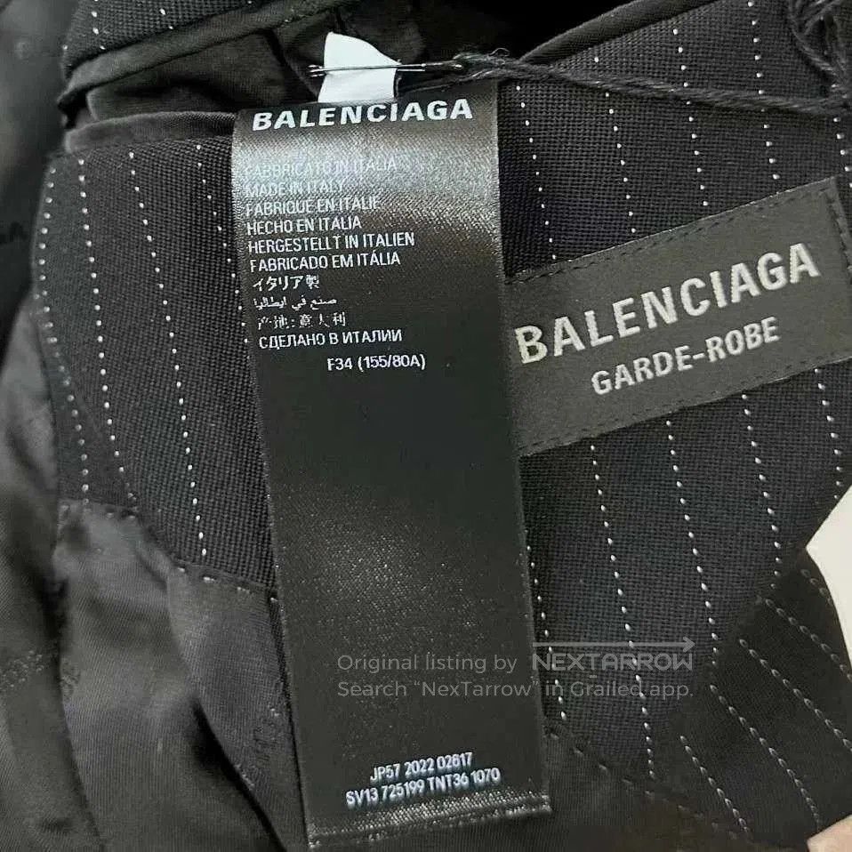 Balenciaga Balenciaga SS23 Striped Blazer. Size US XS / EU 42 / 0 - 7 Thumbnail