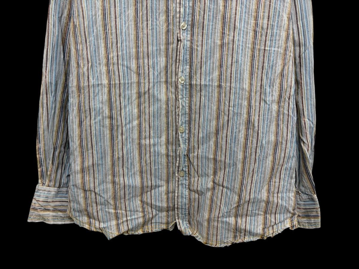 Bc Ethic Y2K BC ETHIC RAW EDGE DISTRESS GRUNGE STYLE VERTICAL STRIPED Size US L / EU 52-54 / 3 - 4 Thumbnail