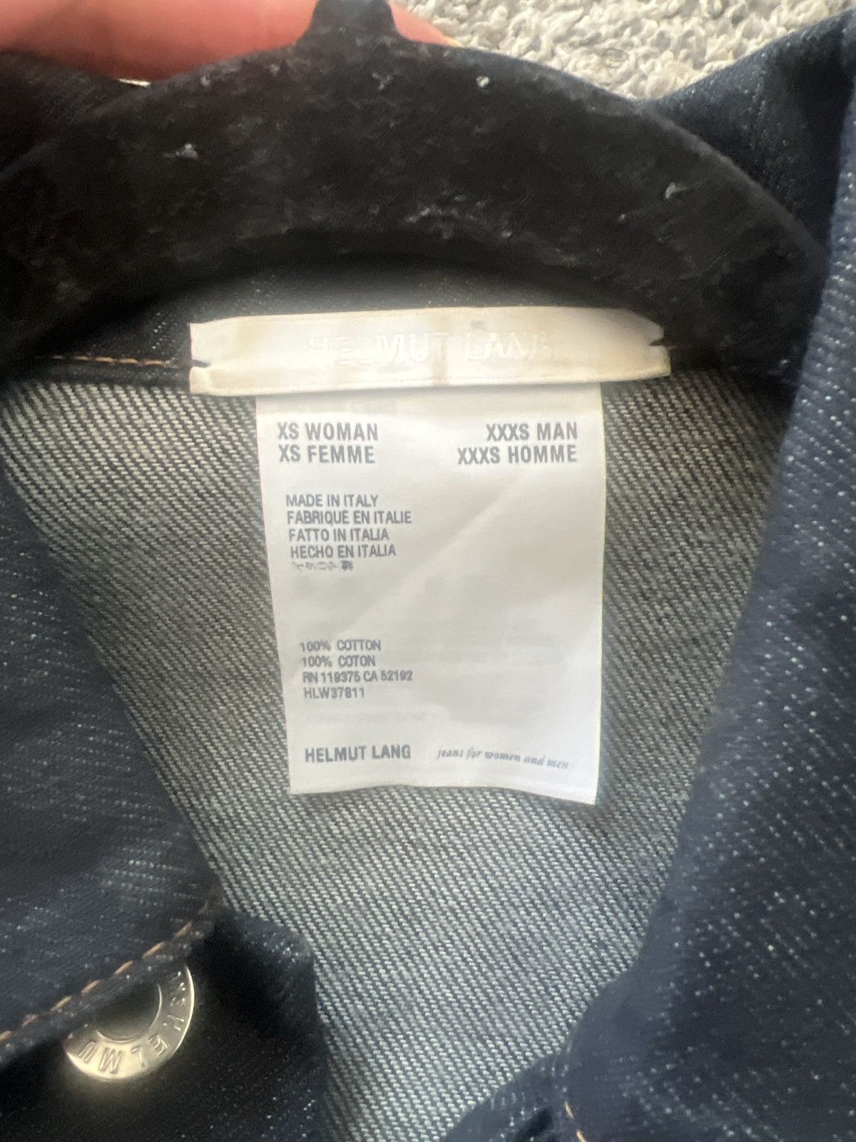 Helmut Lang Helmut Lang Jean Jeacket Size XS / US 0-2 / IT 36-38 - 3 Thumbnail
