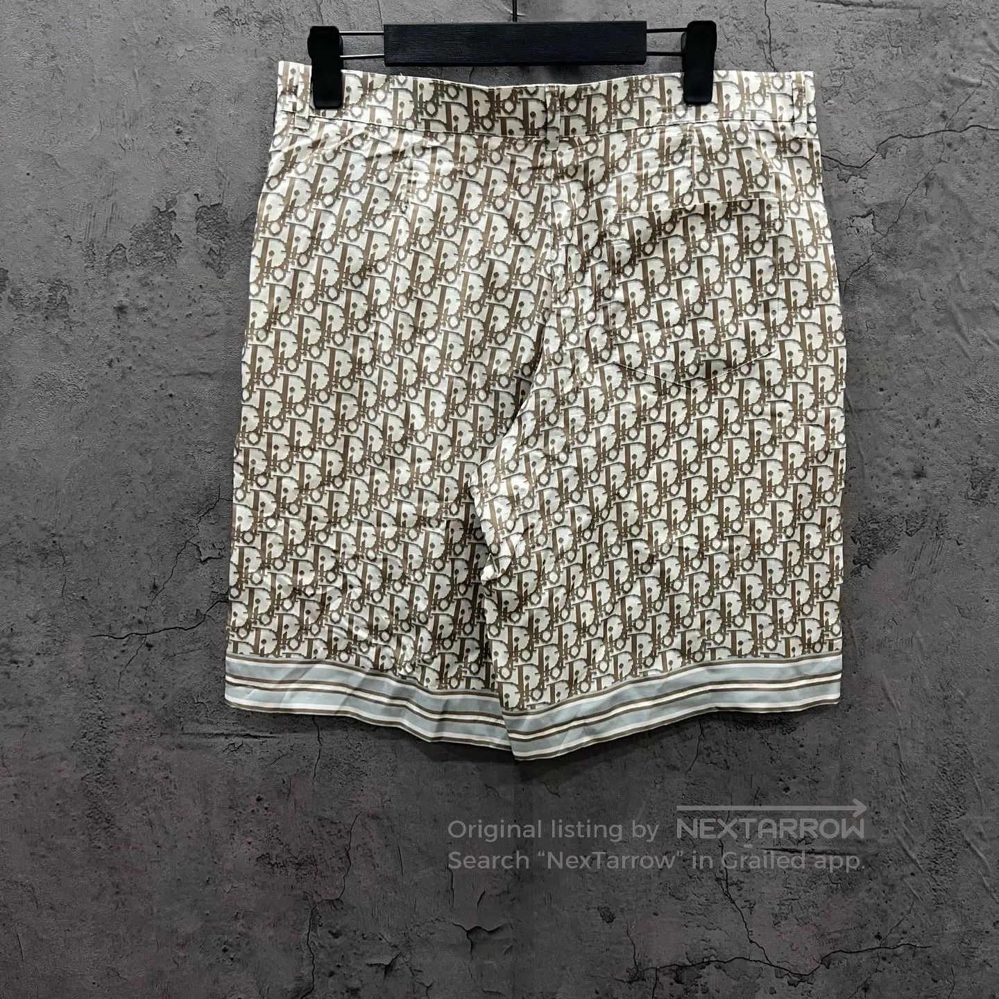 Dior Dior Monogram Printed Logo Silk Shorts| Size US 32 / EU 48 - 3 Thumbnail