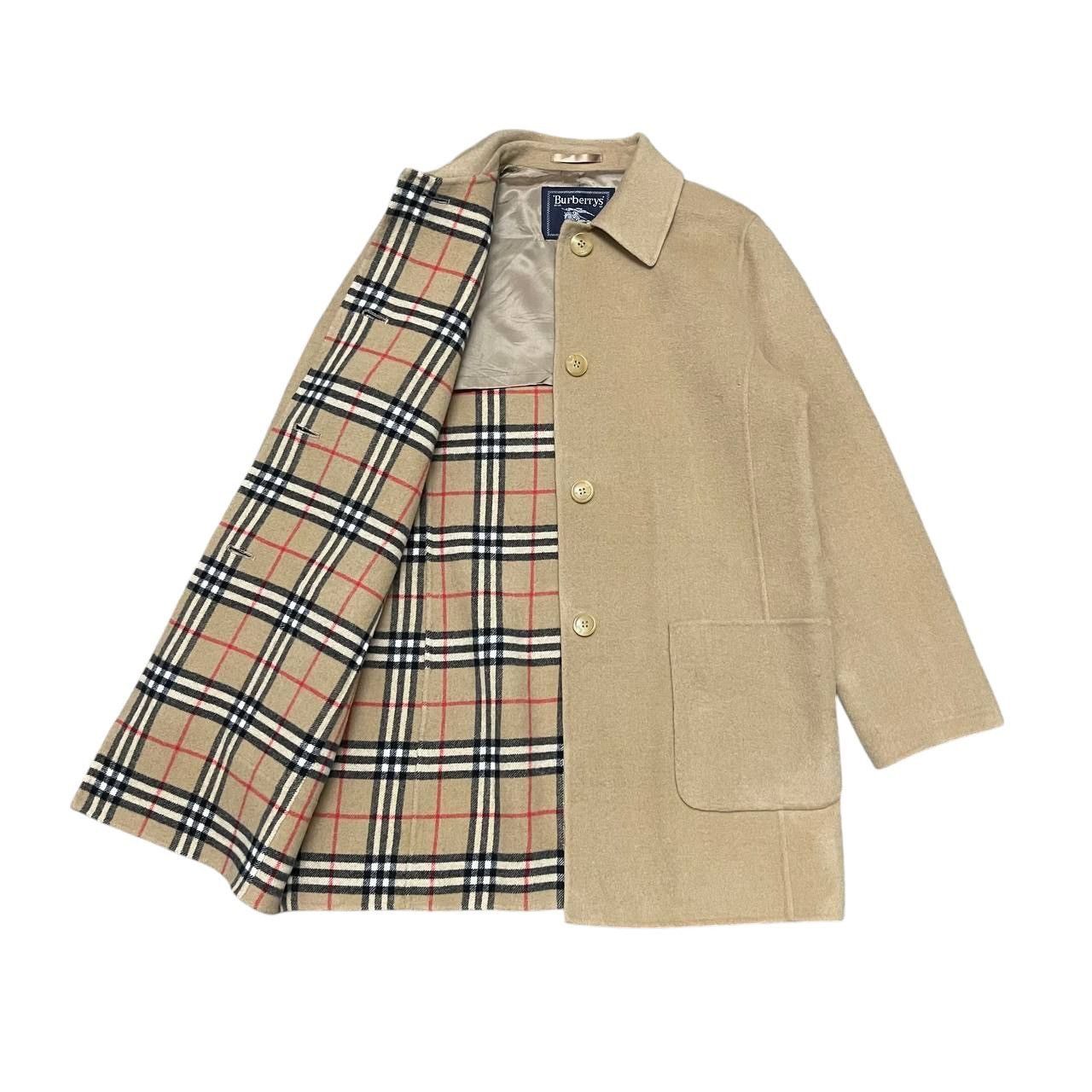 Burberry Vintage Burberry Nova Check Wool Coat Size US M / EU 48-50 / 2 - 1 Thumbnail