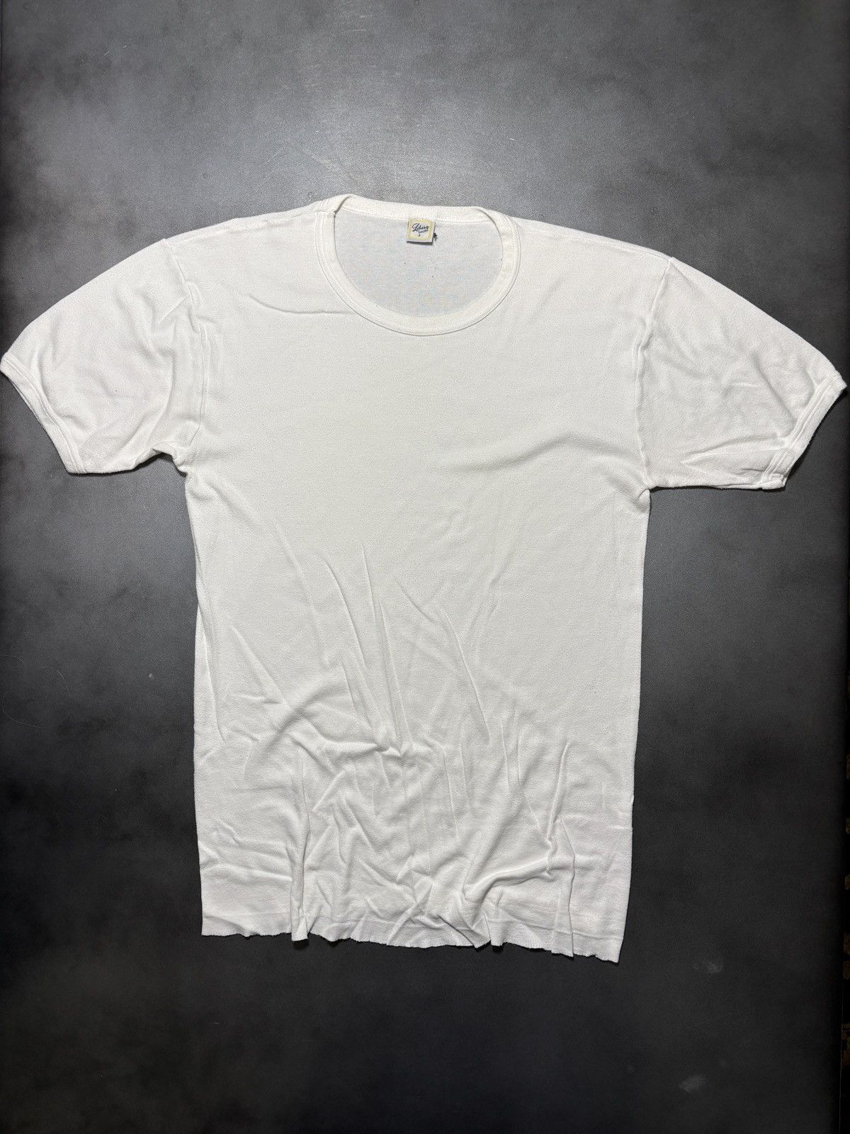 Vintage Vintage Italian Undershirt 1980s Blank Tee Made in Italy Dou Size US M / EU 48-50 / 2 - 1 Thumbnail