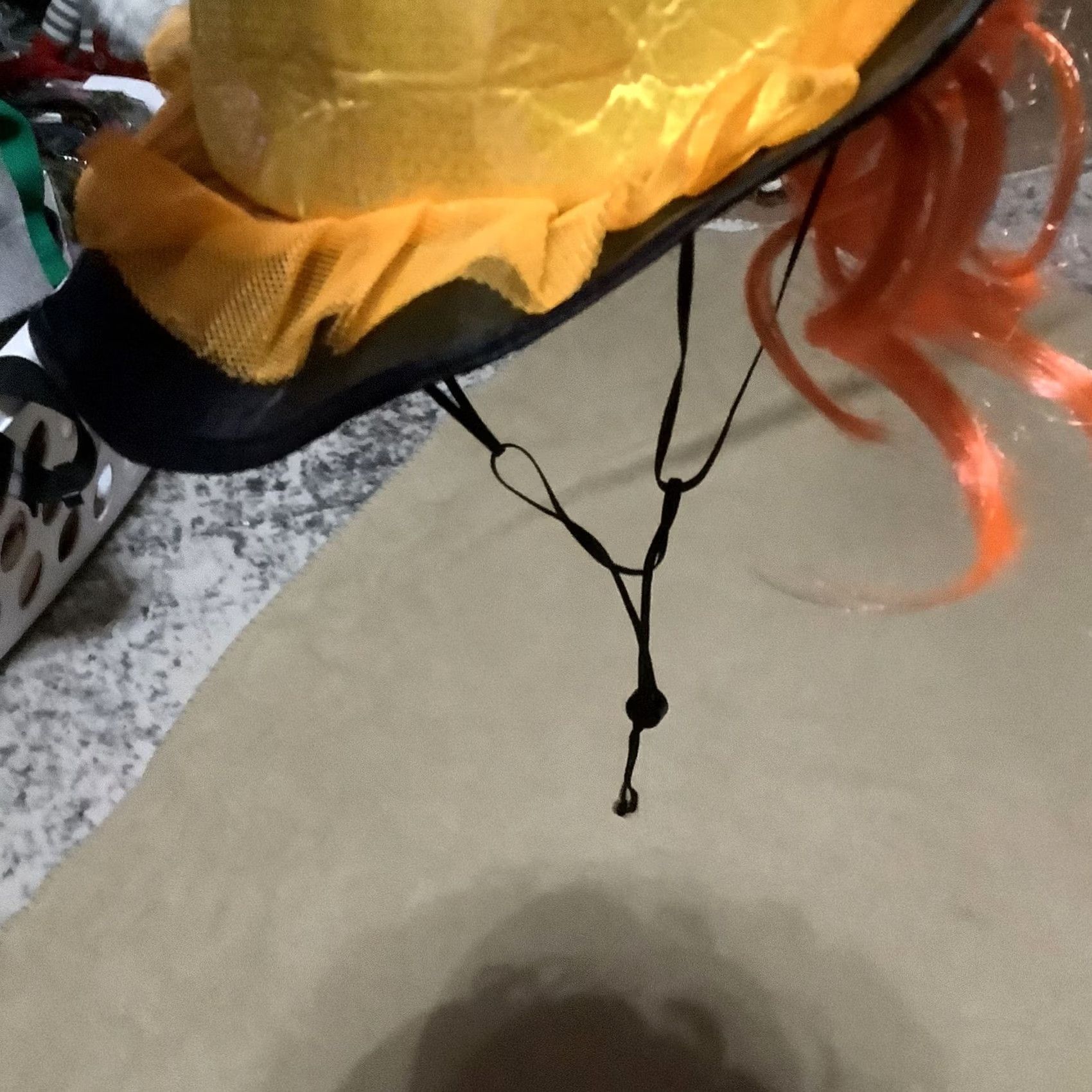 Vintage Witch Hat Orange Gold L/XL Cat dog candycorn Size ONE SIZE - 4 Thumbnail