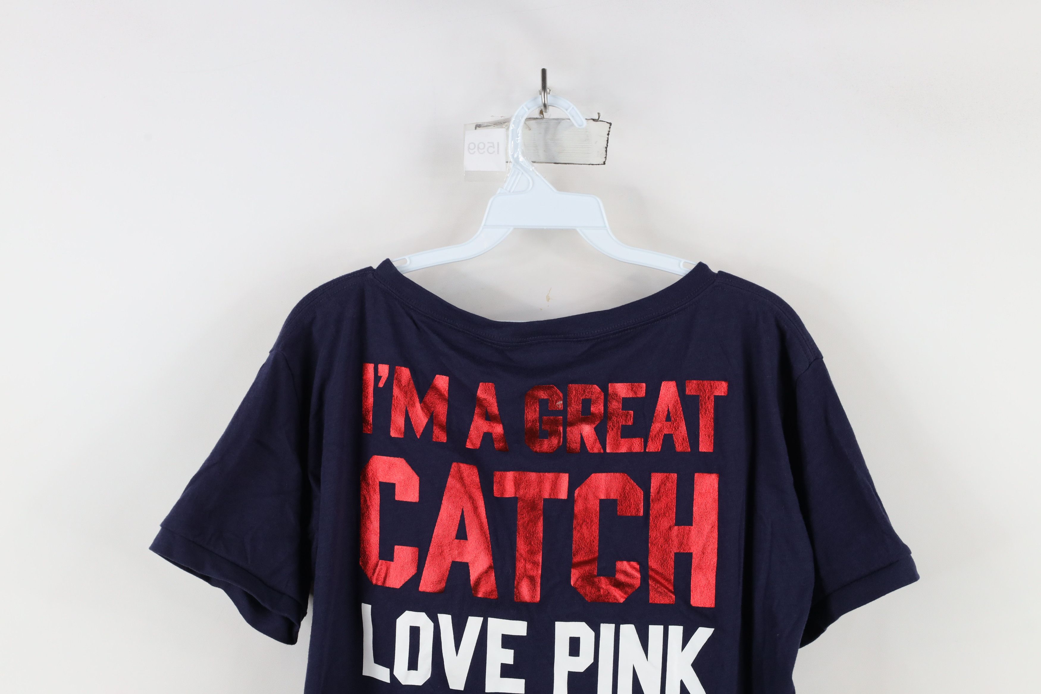 Pink × Vintage Pink Victorias Secret Cleveland Indians Baseball T-Shirt Size L / US 10 / IT 46 - 12 Thumbnail