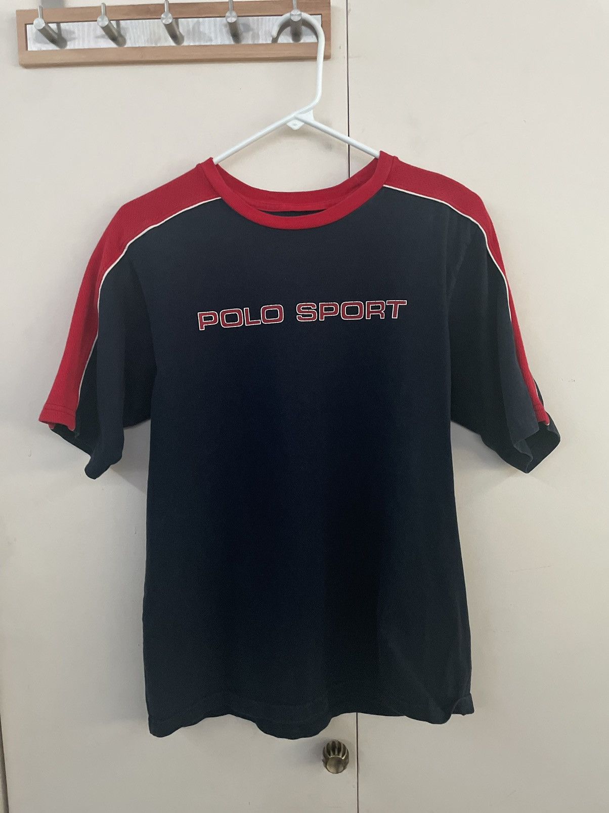 Polo Ralph Lauren × Vintage Vintage 90s Polo Sport Tee Red Size US L / EU 52-54 / 3 - 1 Preview