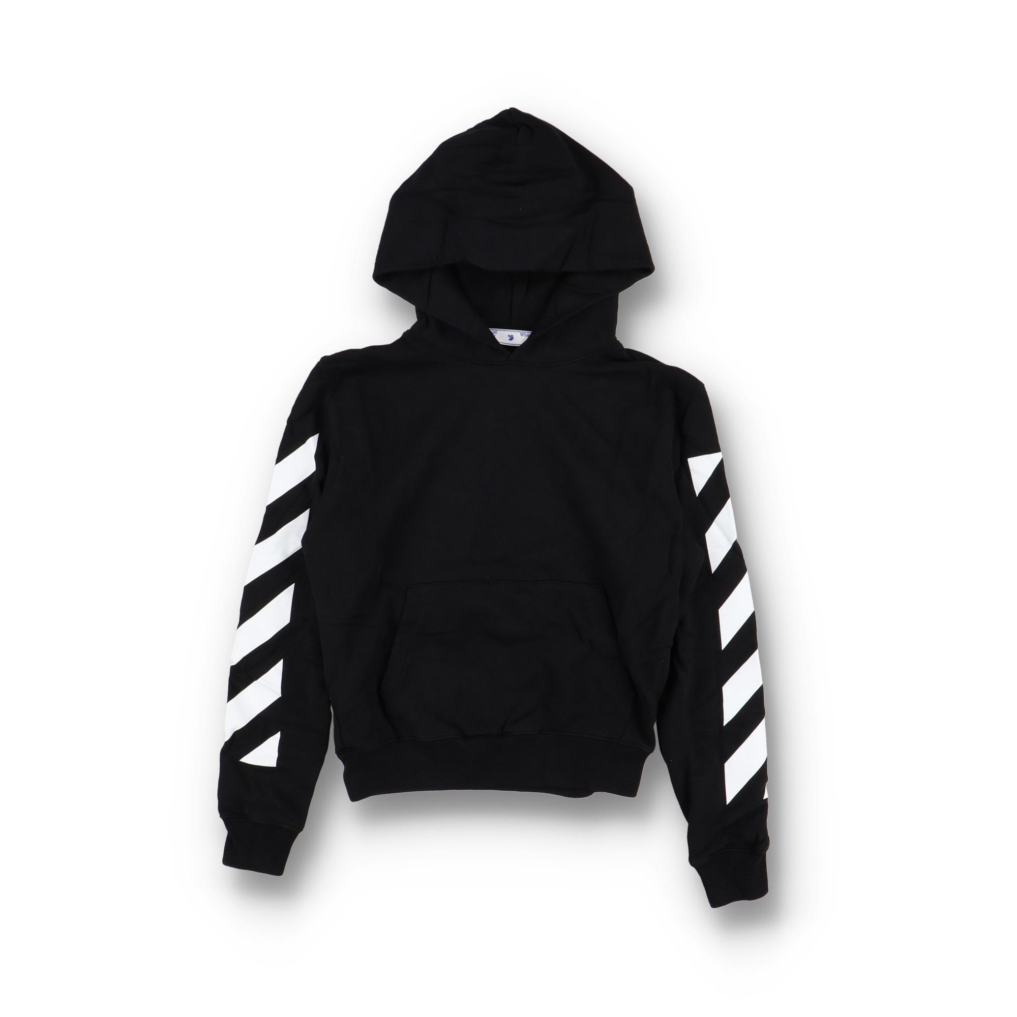 Off-White 1 of 1 Inside-Out Seam Diagonals Sleeve Hoodie Size US S / EU 44-46 / 1 - 1 Thumbnail