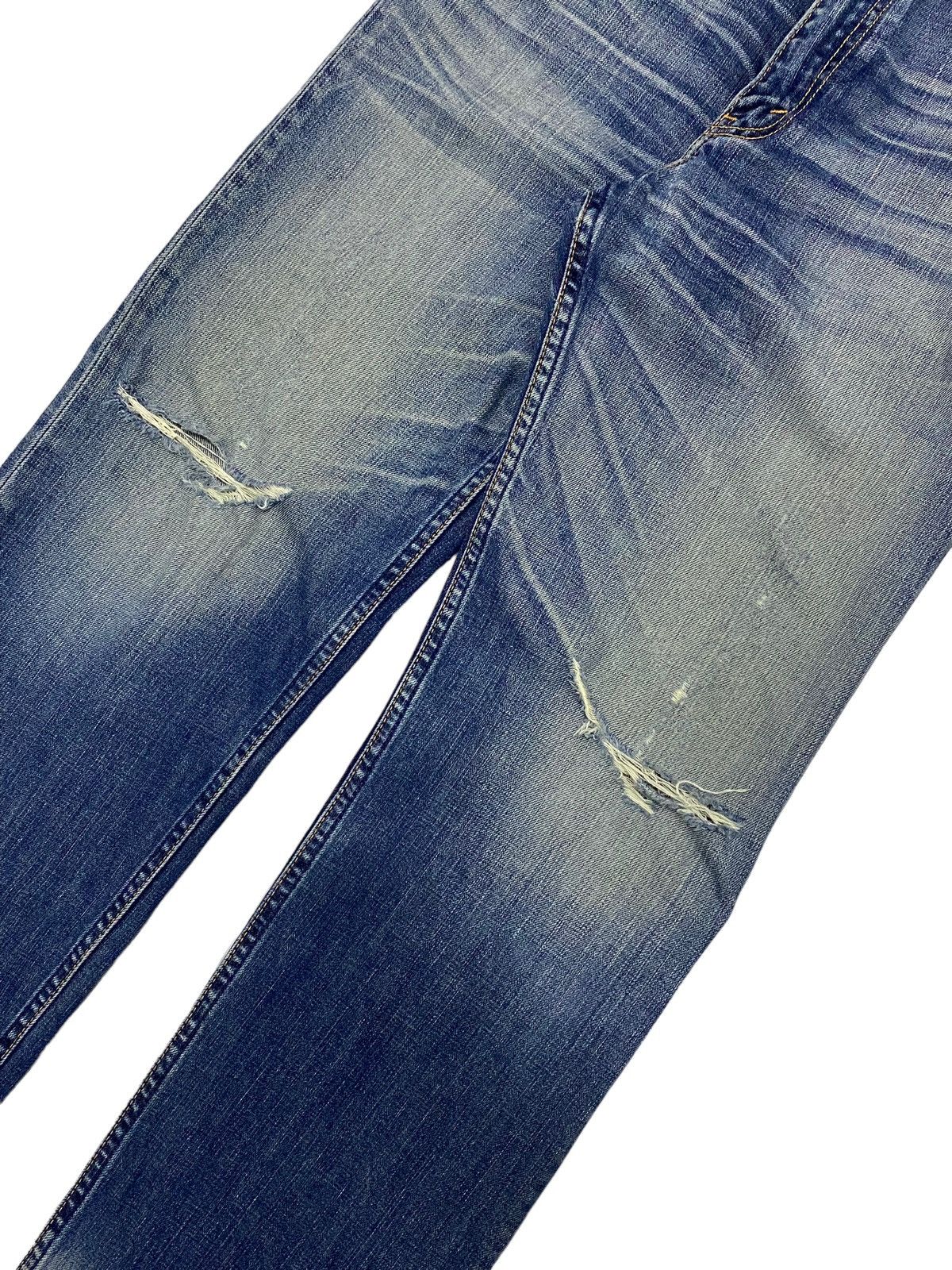 Levi's Levis Strauss 703 Distressed Denim Blue Jean Mud Washed Size US 31 - 6 Thumbnail
