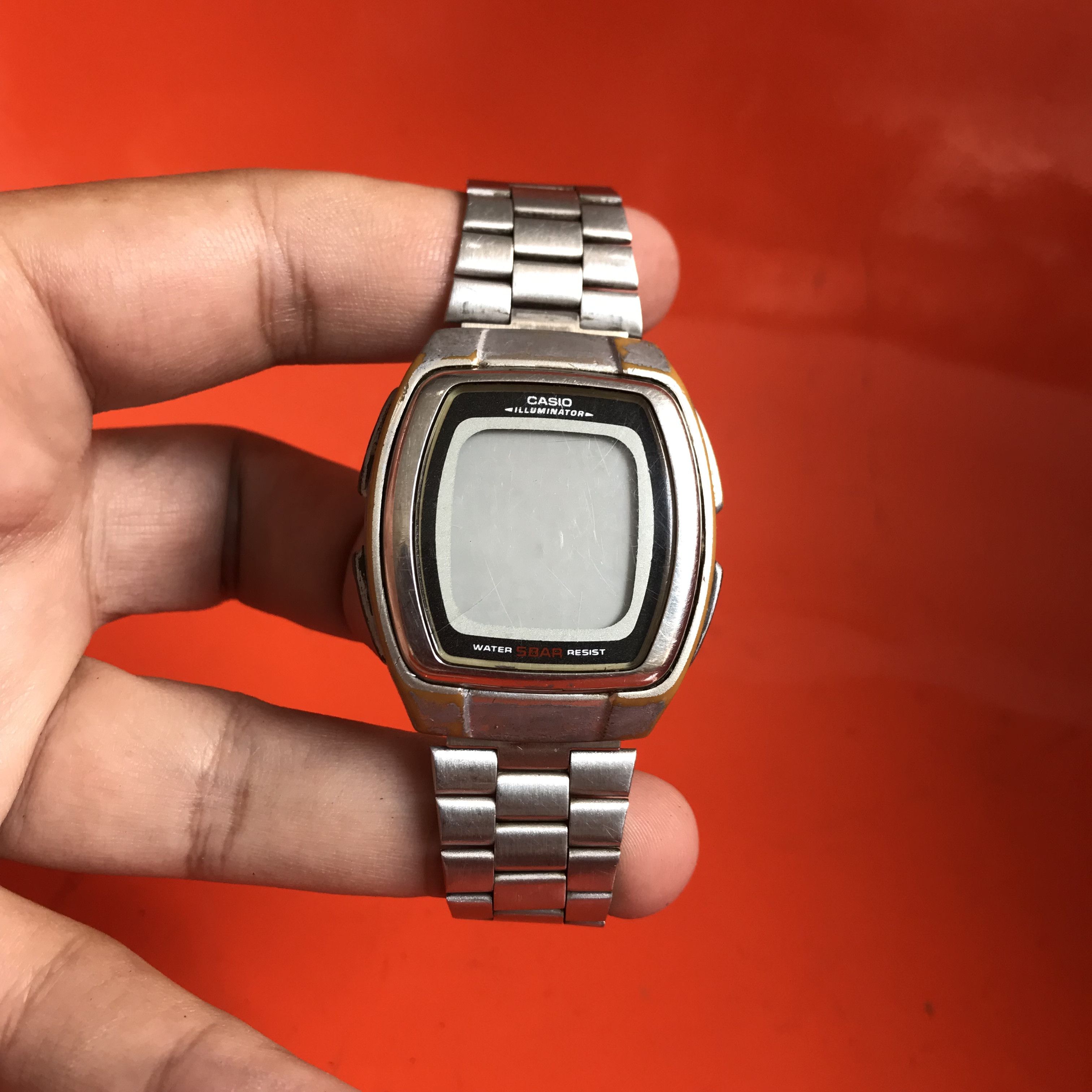 Vintage Casio illuminator Digital Watch mens retro Stainless steel Size ONE SIZE - 11 Thumbnail