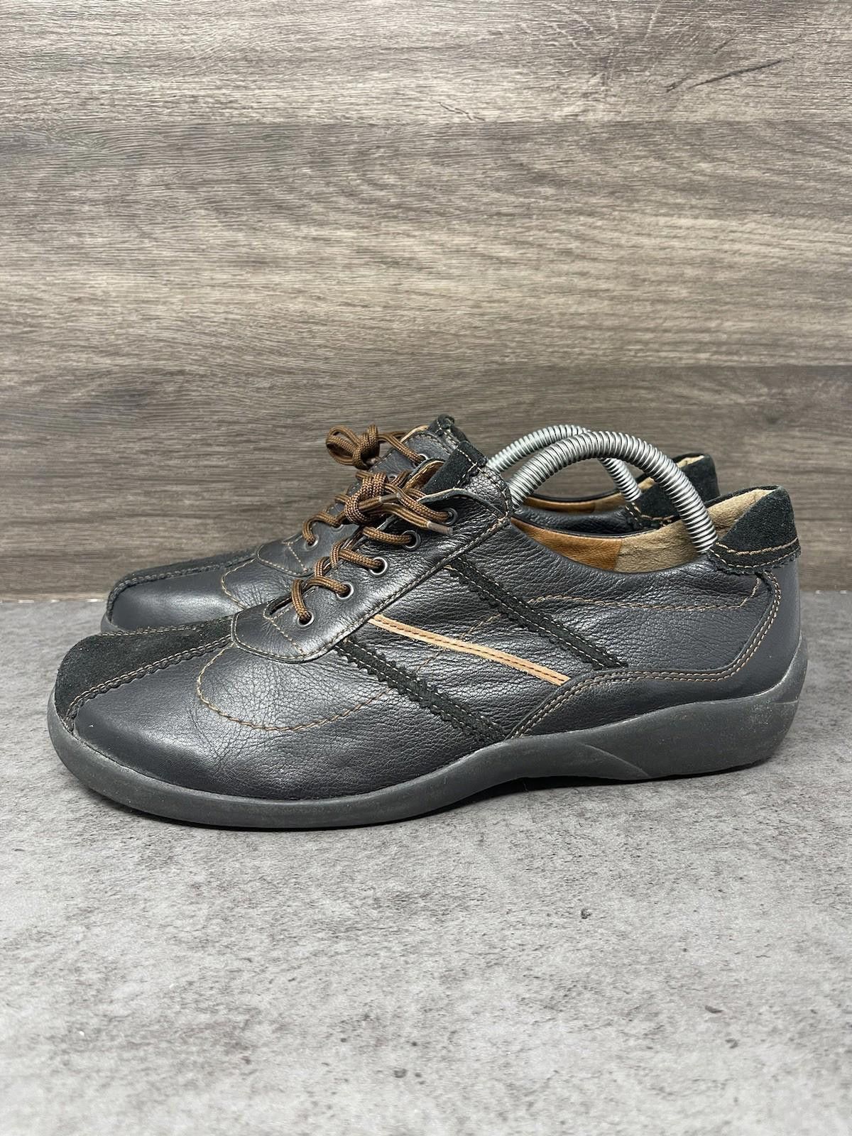 Other Theresia M Shoes Womens Size 6.5 Black Leather Size US 6.5 / IT 36.5 - 1 Thumbnail