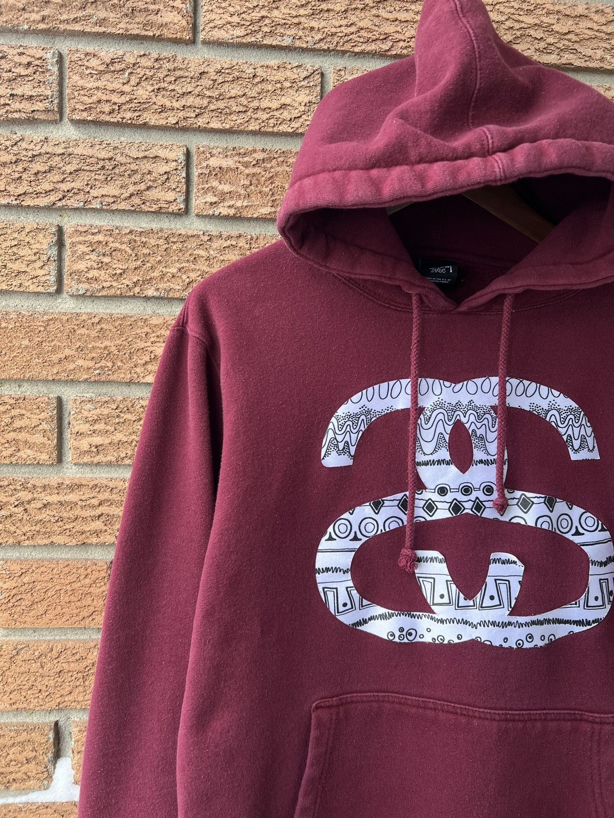 Stussy Stussy Hoodie Box Logo Red Grey Y2K Size US L / EU 52-54 / 3 - 6 Thumbnail