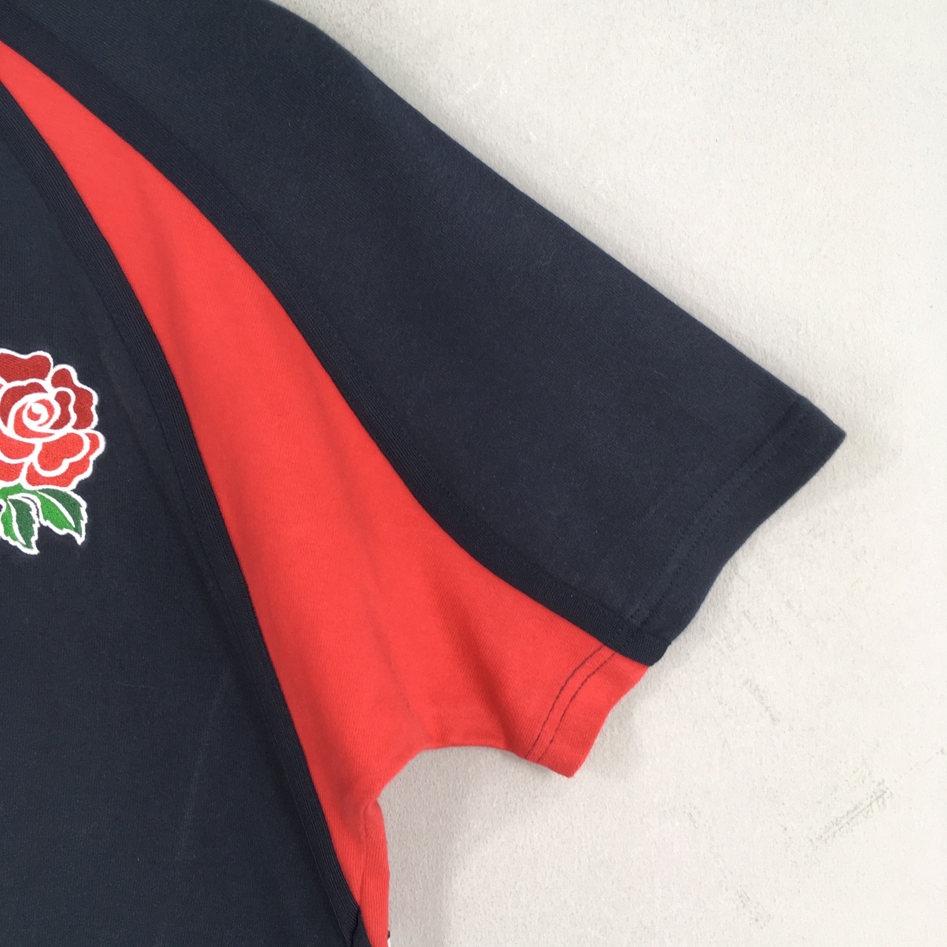 Nike × Vintage Y2K Nike O2 England Rugby Jersey Black Polo Rugby Shirt Size US M / EU 48-50 / 2 - 4 Thumbnail