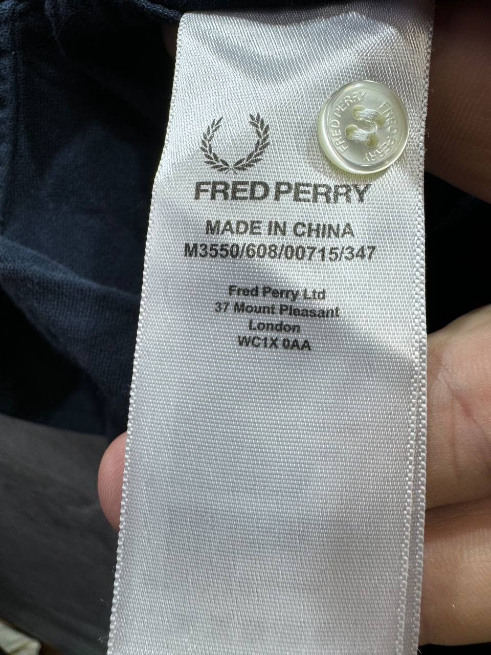 Other Fred Perry Knitted Collar Short Sleeved Oxford Shirt Navy Size US XL / EU 56 / 4 - 7 Thumbnail