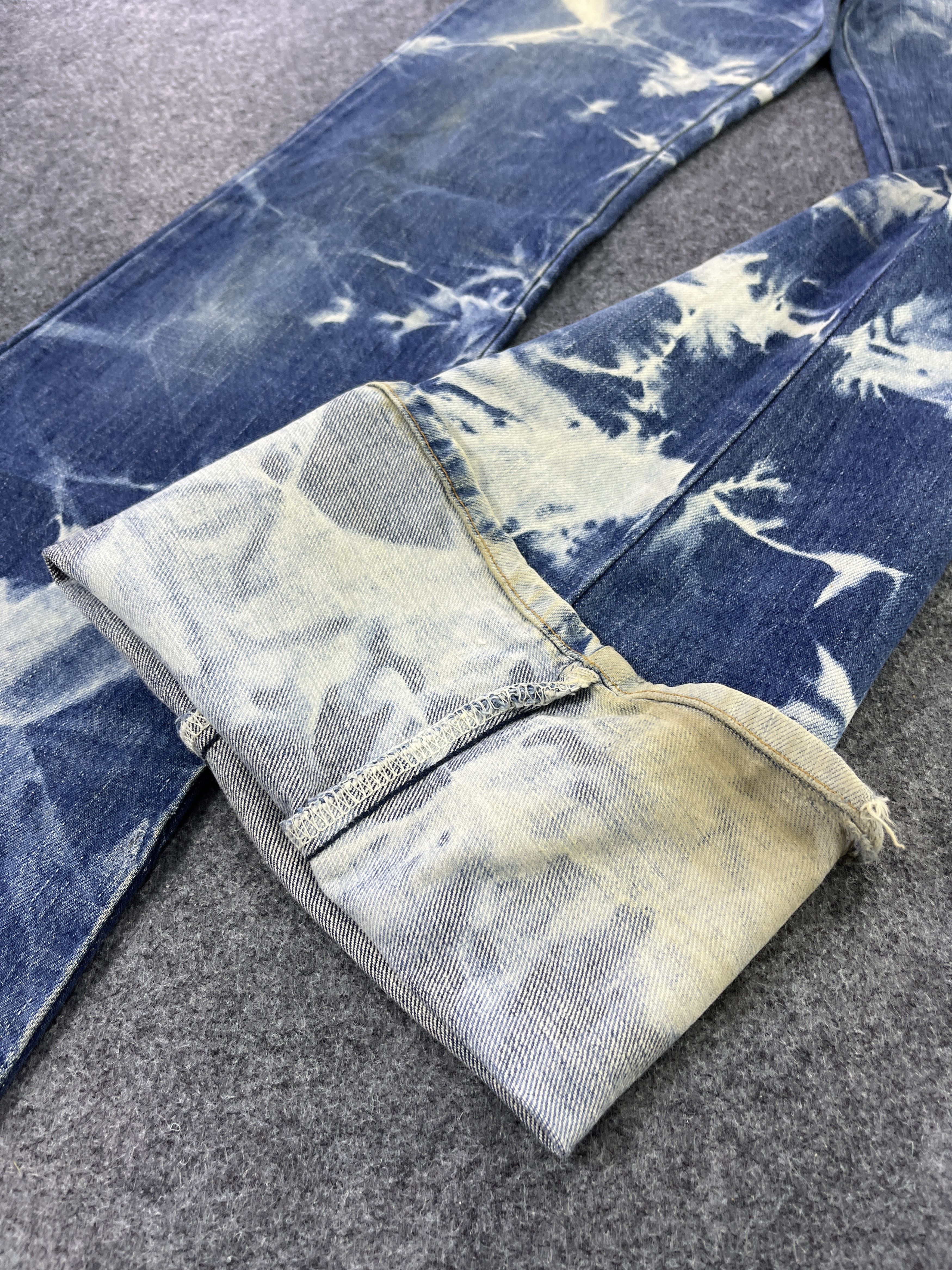 Vintage Vintage Women Wrangler Flare Jeans Bleach Denim - J953 Size 28" / US 6 / IT 42 - 11 Thumbnail
