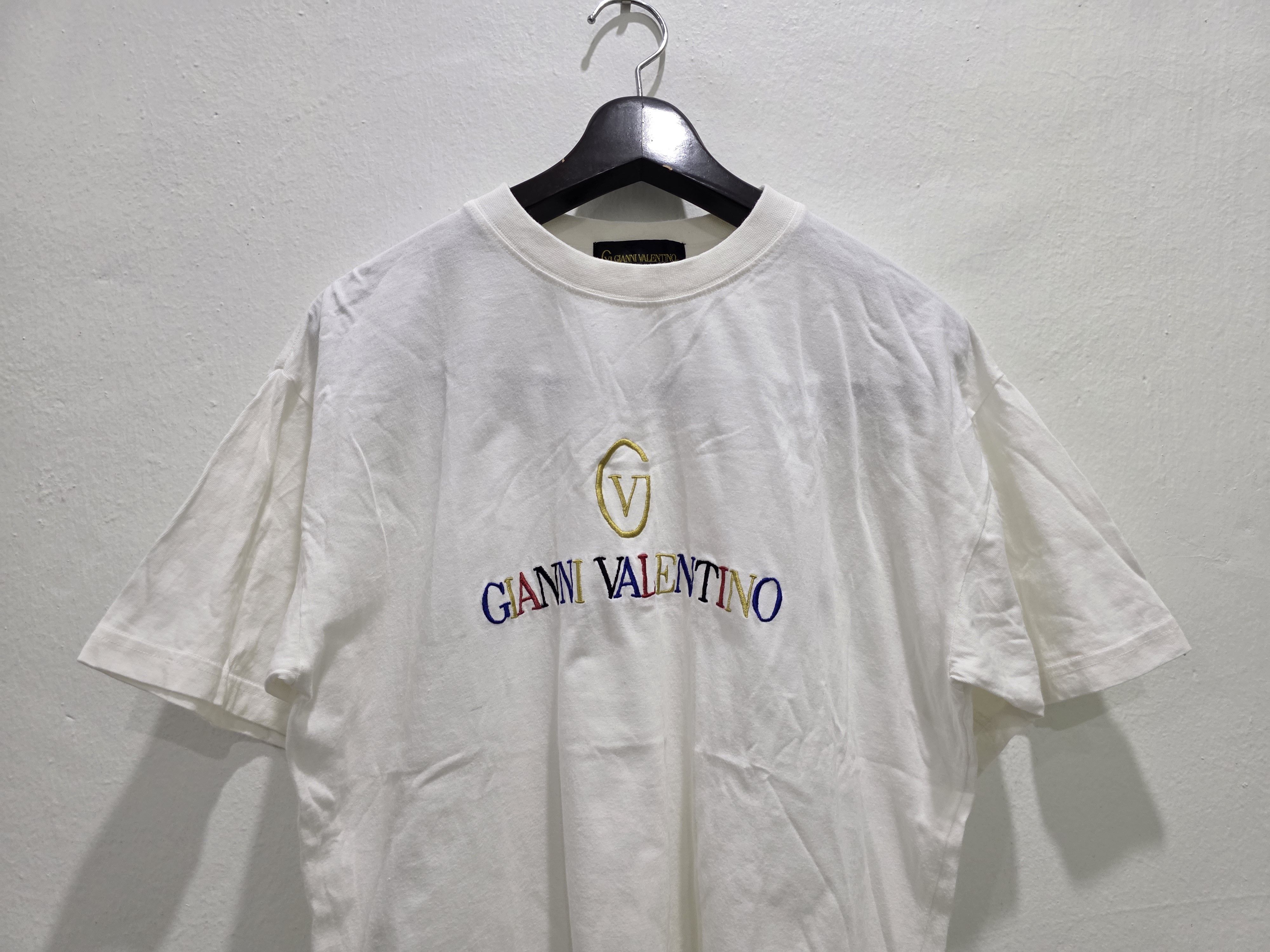 Gianni Valentino Gianni Valentino Multicolour Logo Embroidery Tshirt Size US M / EU 48-50 / 2 - 2 Thumbnail