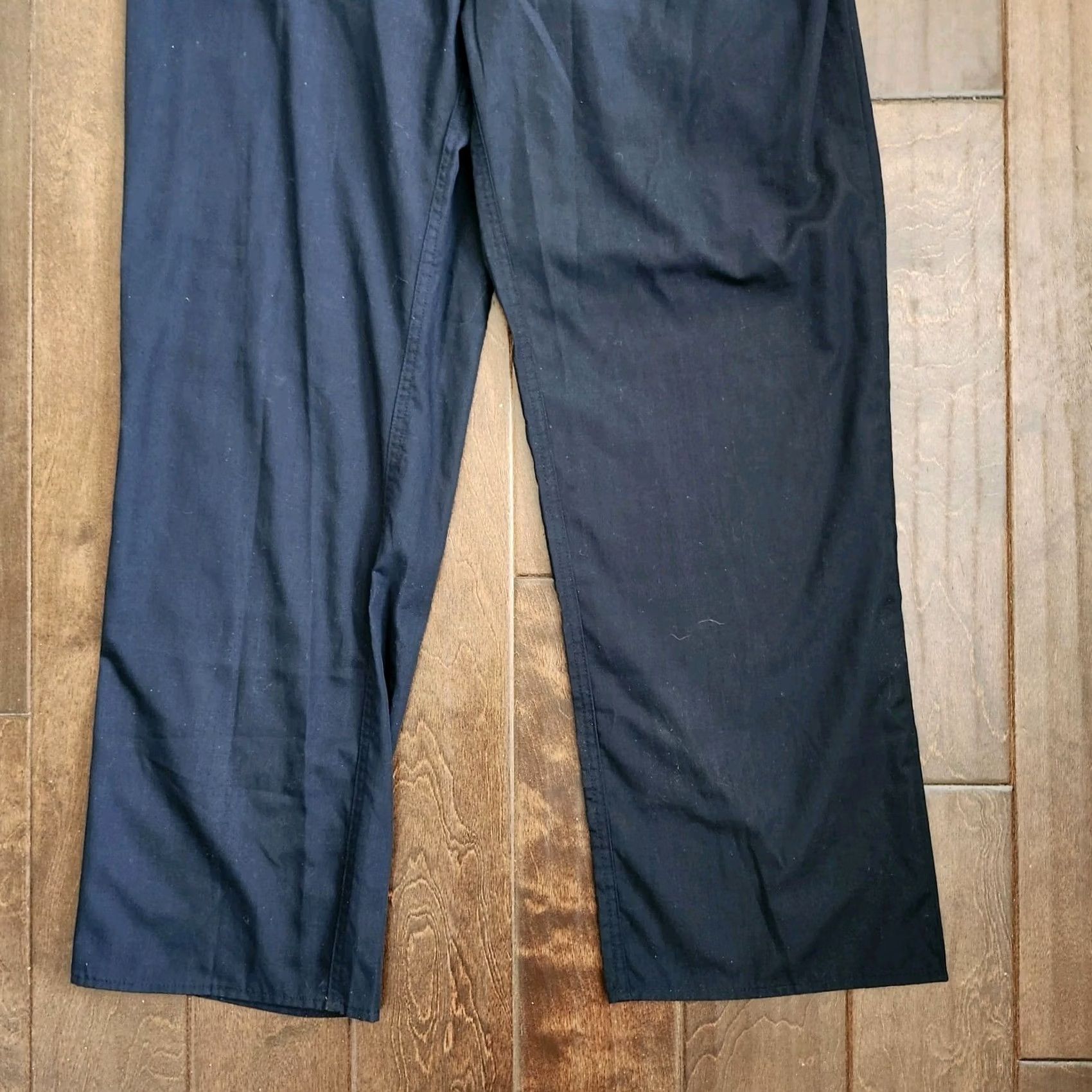 Vintage Natural Uniforms Navy Blue Medical Scrub Work Pants L Unisex Cotton Blend Solid Comfort Size US 33 - 4 Thumbnail