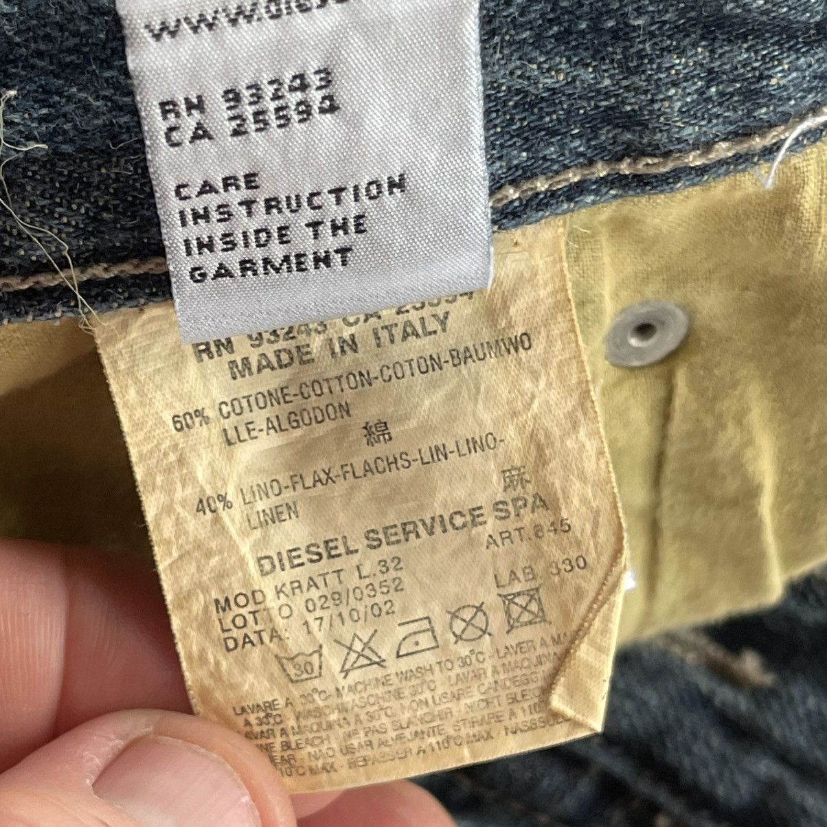 Diesel Vintage Jeans Diesel Industry RR55 Size 40 Made In Italy Size US 40 / EU 56 - 14 Thumbnail