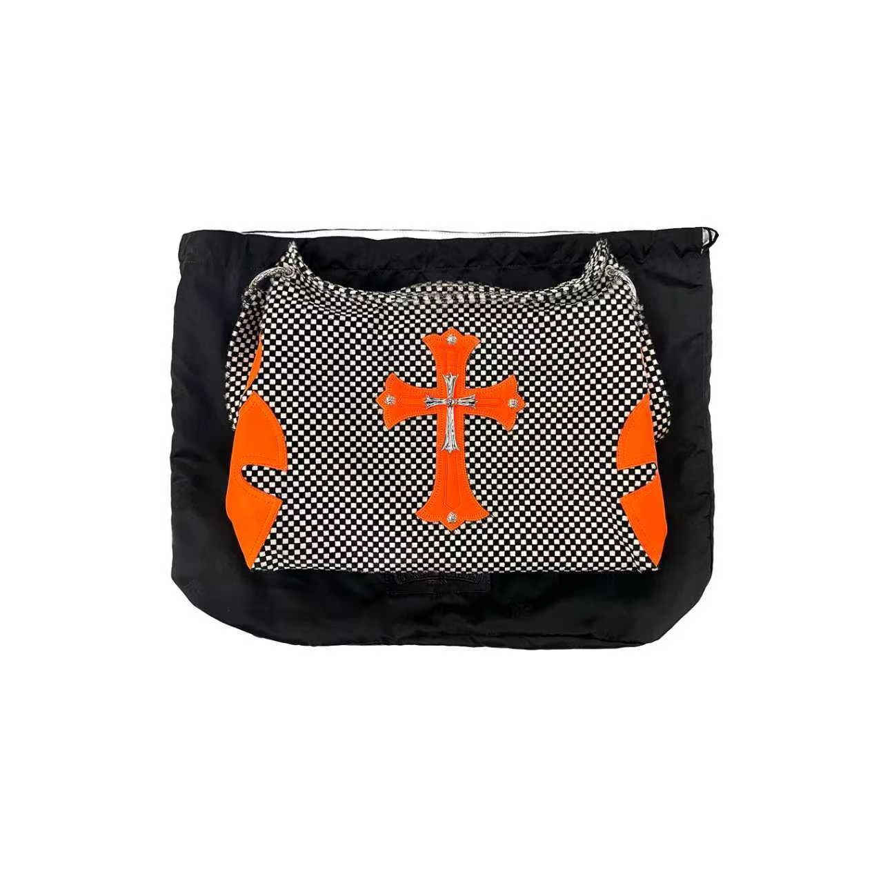 Chrome Hearts Chrome Hearts Cross Patch Pony Hair Checkerboard Lyon Bag Size ONE SIZE - 4 Thumbnail