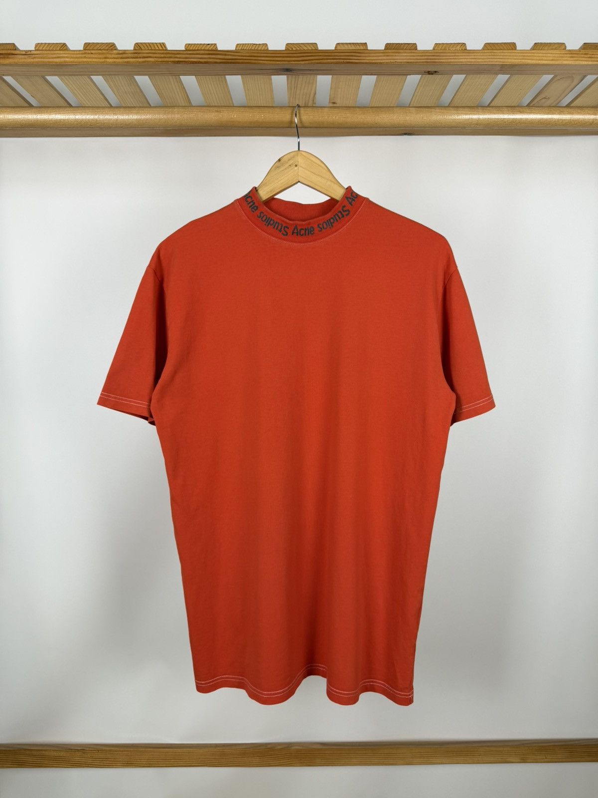 Acne Studios Acne Studios Gojina Dyed Neck Logo T-shirts Size S Size US S / EU 44-46 / 1 - 1 Thumbnail