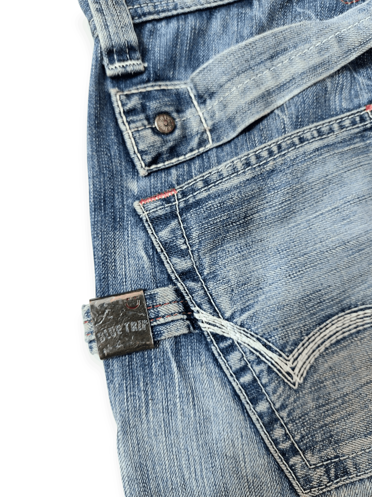 Edwin Edwin Retro Blue trip Buckle Back Unique Pocket Denim Size US 30 / EU 46 - 24 Thumbnail