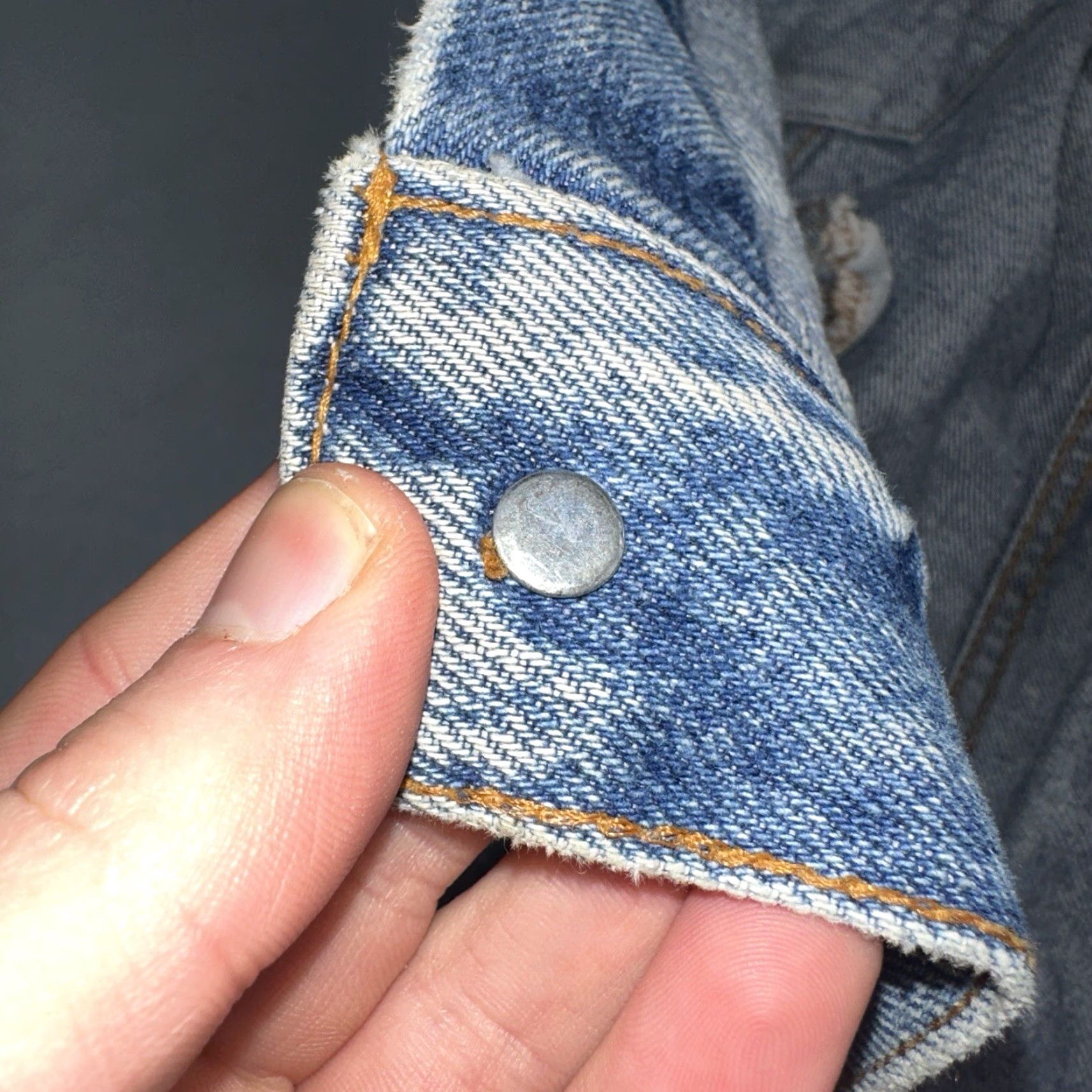 Levi's Levis VTG Denim Trucker Jean Jacket Medium Blue Wash 1980s 80s Size 42 Mens Jacket Size US 42 / EU 58 - 5 Thumbnail