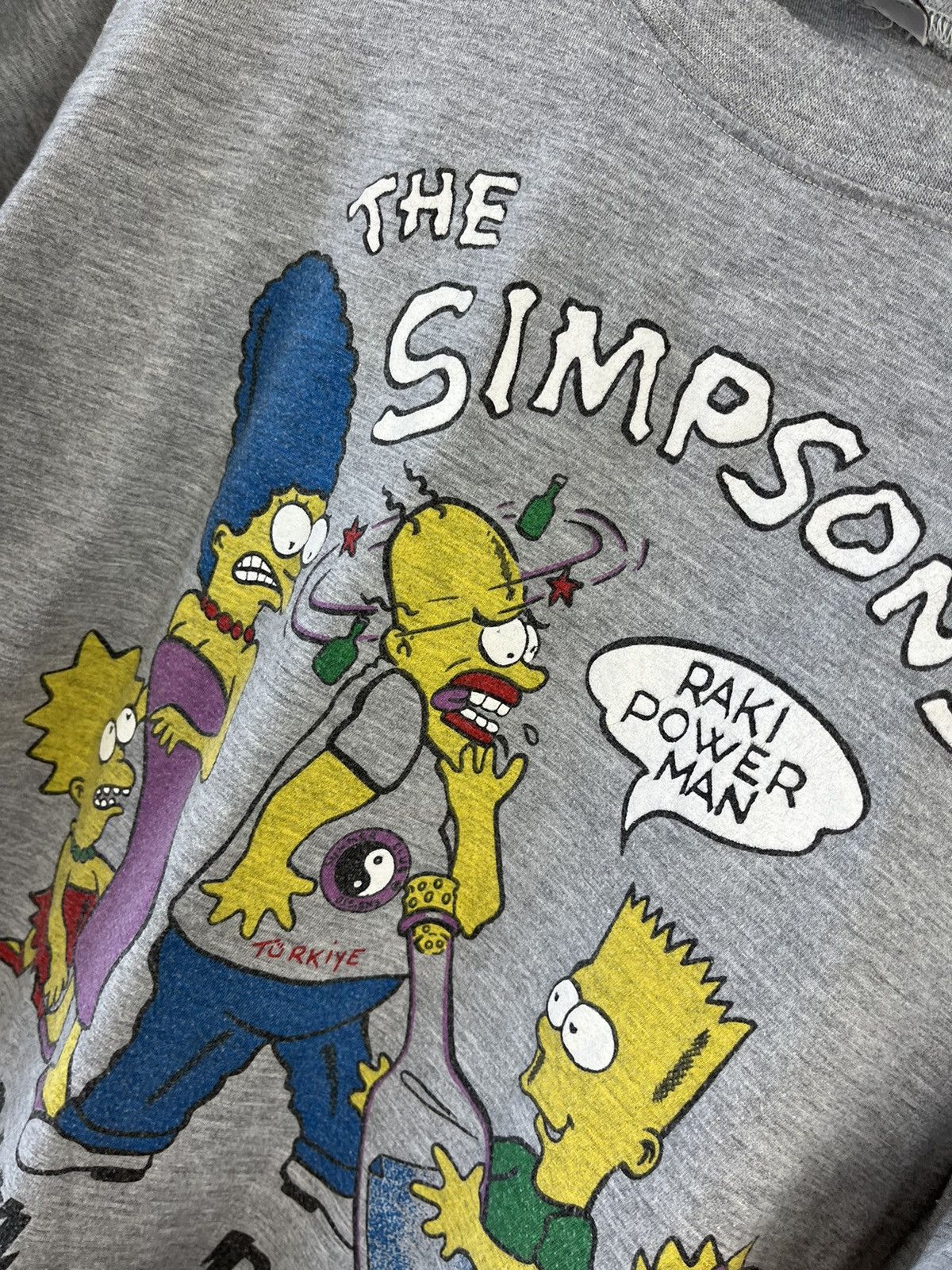 The Simpsons × Vintage The Simpsons - Raki Power Vodka Buzz Vintage T-shirt (N) Size US L / EU 52-54 / 3 - 4 Thumbnail