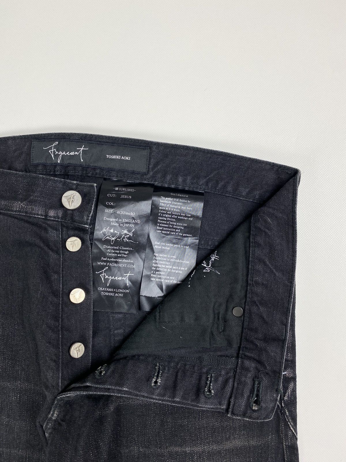 Fagassent Toshiki Aoki × Japanese Brand Faggasent Toshiki Aoki men’s Japanese denim jeans urushi Size US 32 / EU 48 - 11 Thumbnail