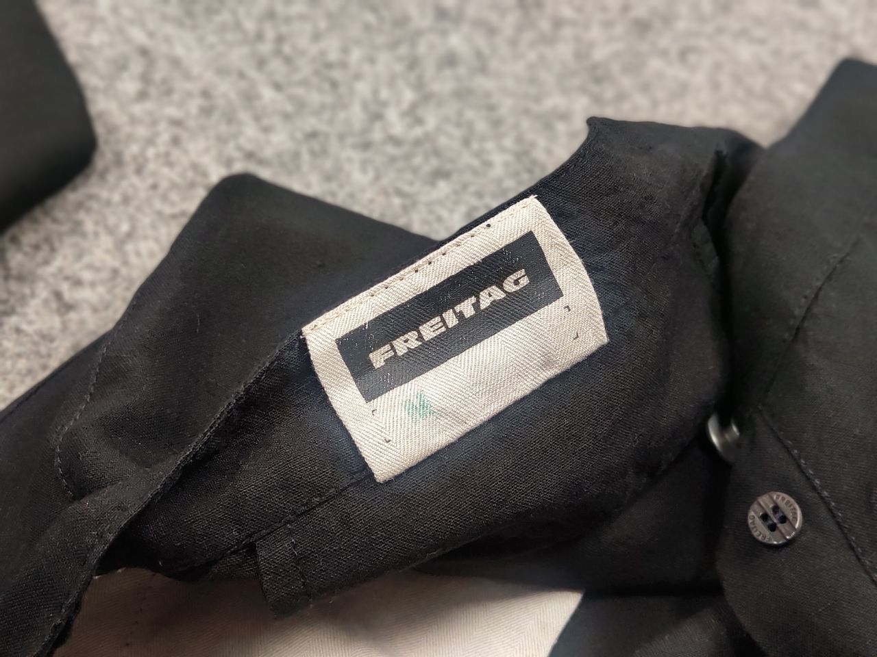 Freitag Freitag E152 Female Linen Blend Black Ankle Pants Size 30" / US 8 / IT 44 - 12 Thumbnail