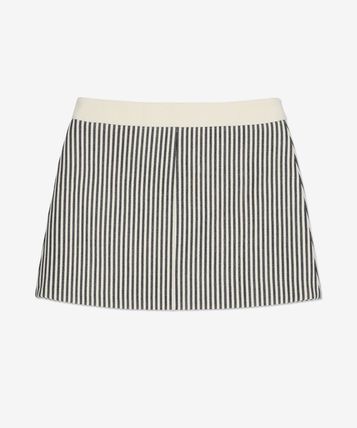 Celine o1w1db10125 2J628063V Trapeze Mini Skirt in White & Blue Size 30" / US 8 / IT 44 - 2 Thumbnail