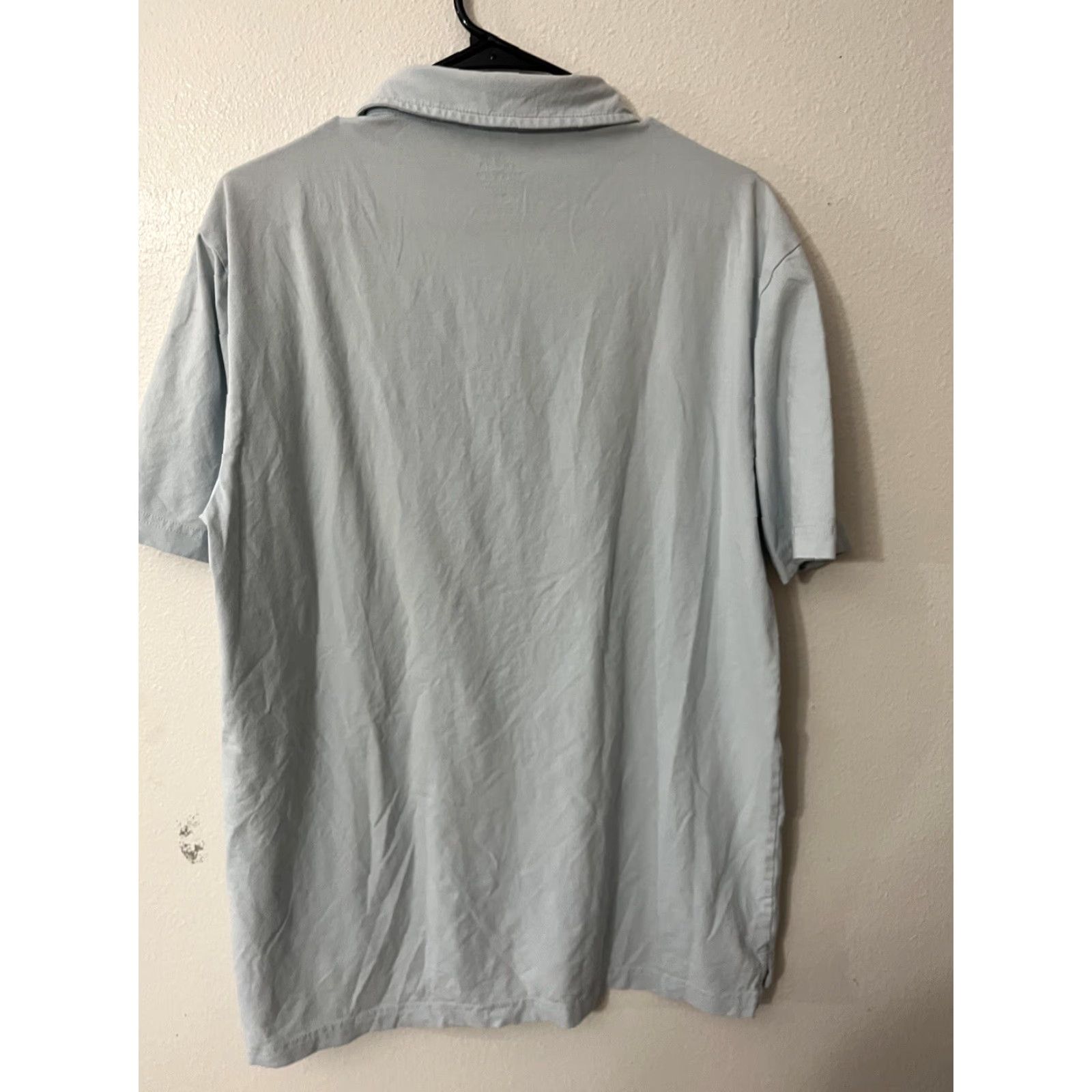 Peter Millar VINTAGE Peter Millar Polo Shirt Seaside Wash Solid Blue XL Men’s Short Sleeve 30.5 in Cotton 22 in Chest Mens Size US XL / EU 56 / 4 - 3 Thumbnail