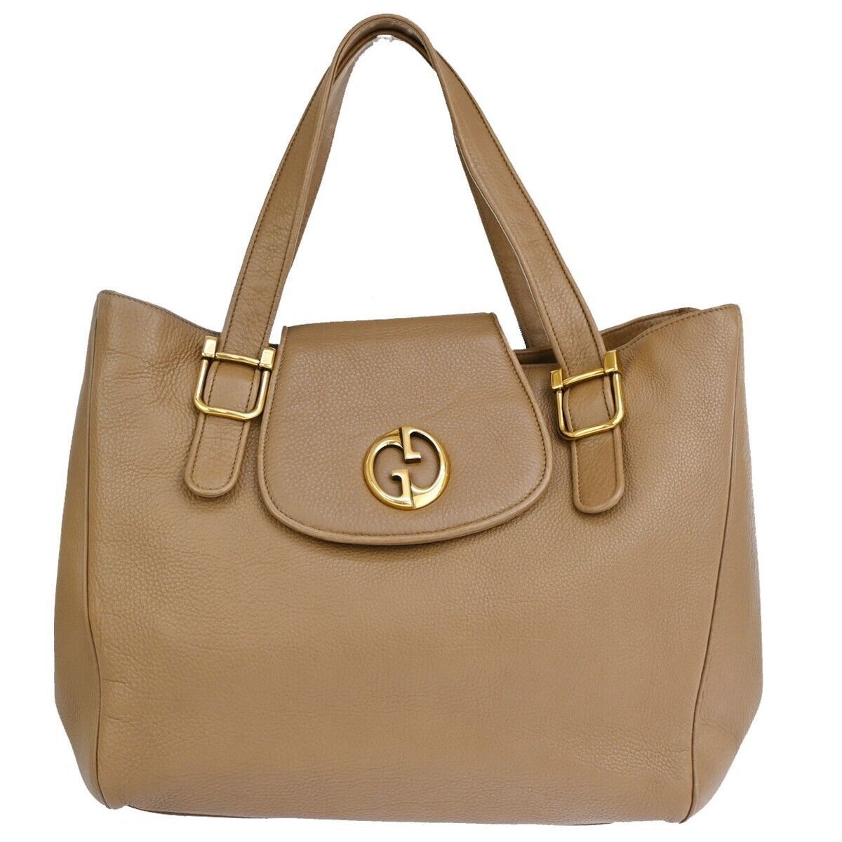 Gucci Brown Leather Tote Bag (Pre-Owned) Size ONE SIZE - 1 Thumbnail